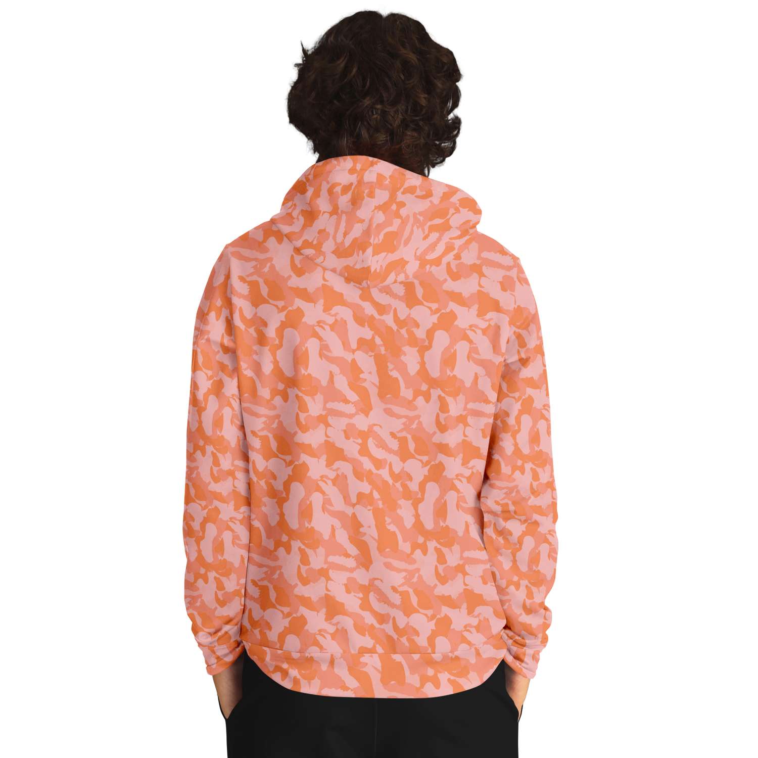 Camo Hoodie | Mango, Melon and Dark Salmon Camo Colors