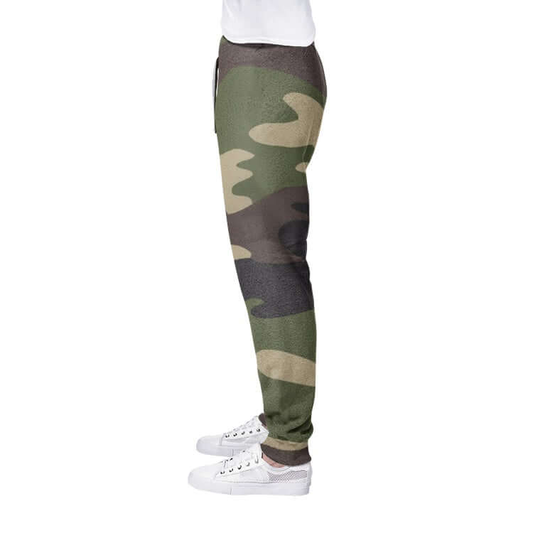 Men's Camo Track Pants | Classic Green Camo Colors