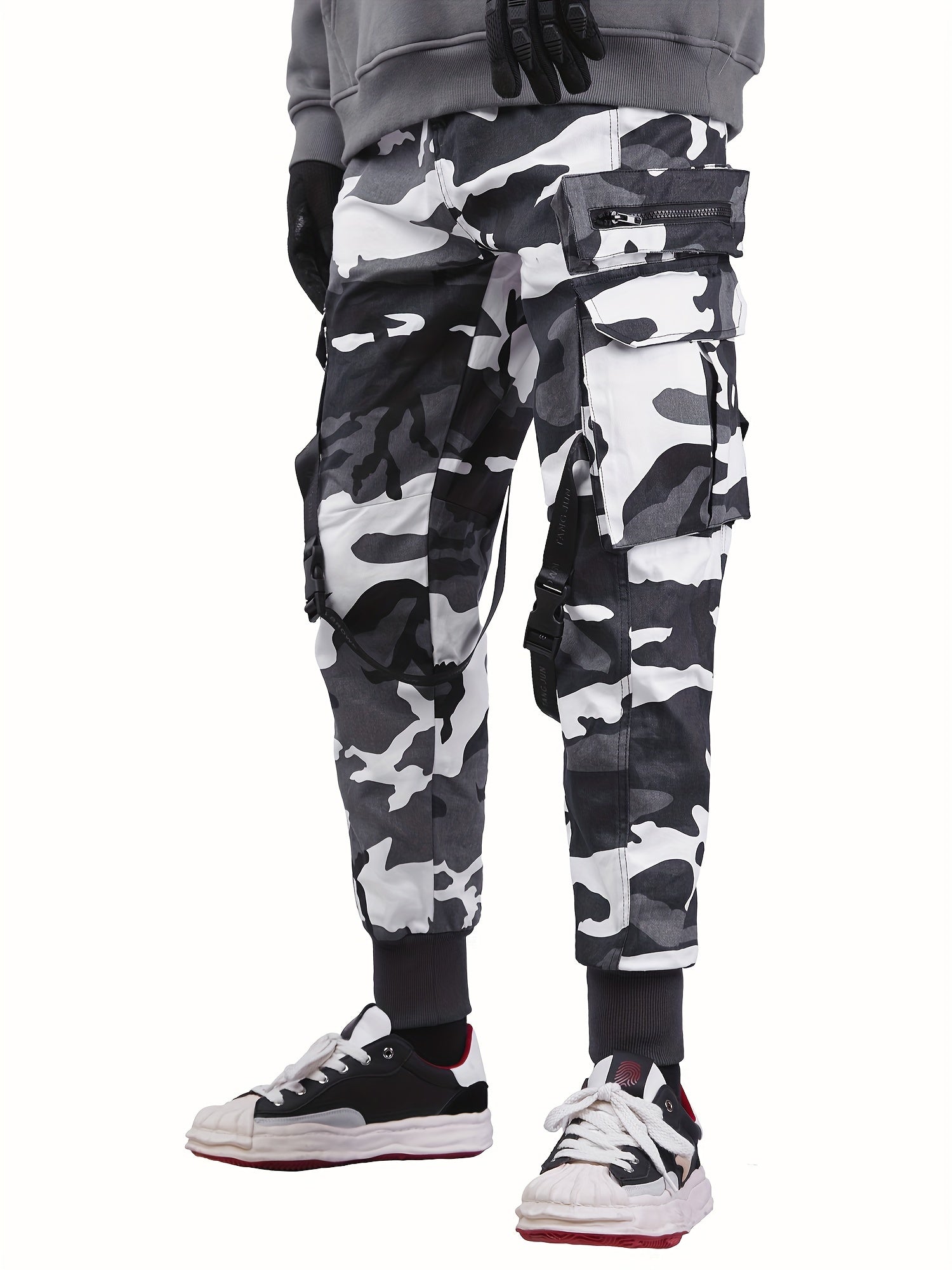 Streetwear Techwear Cargo Jogger Pants for Men Camo Colors