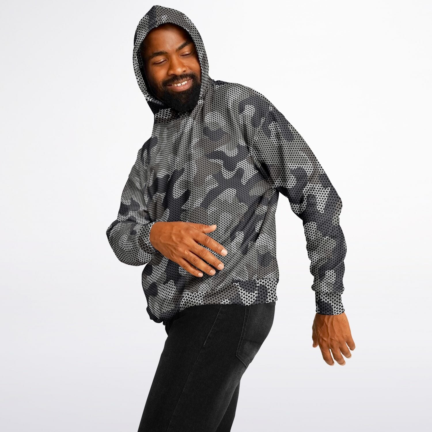 Oversized Hoodie | Masking Mesh Urban Camouflage | Camo Colors