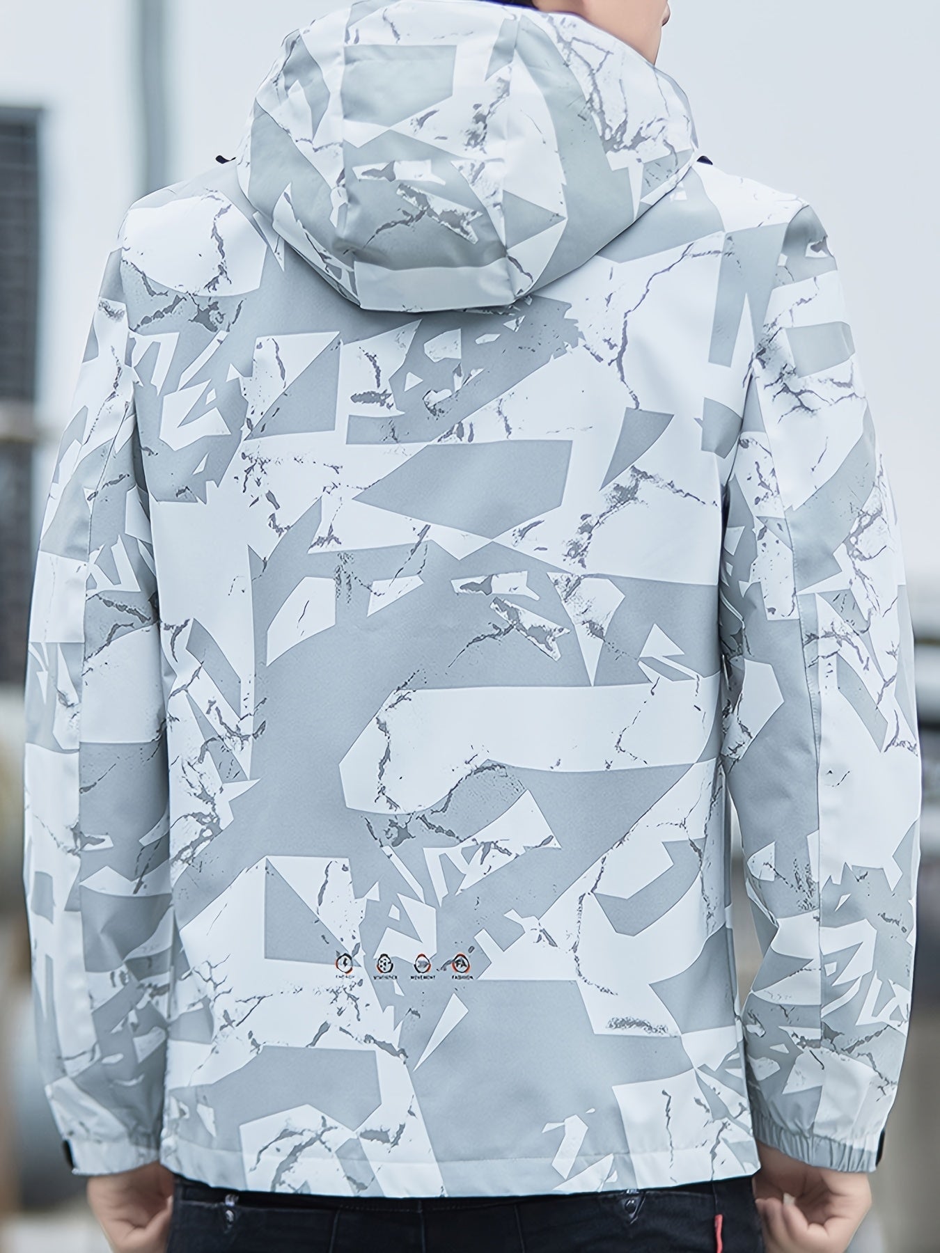 Men's Winter Padded Coat: Warm Jacket with Detachable Hood & Pockets Camo Colors