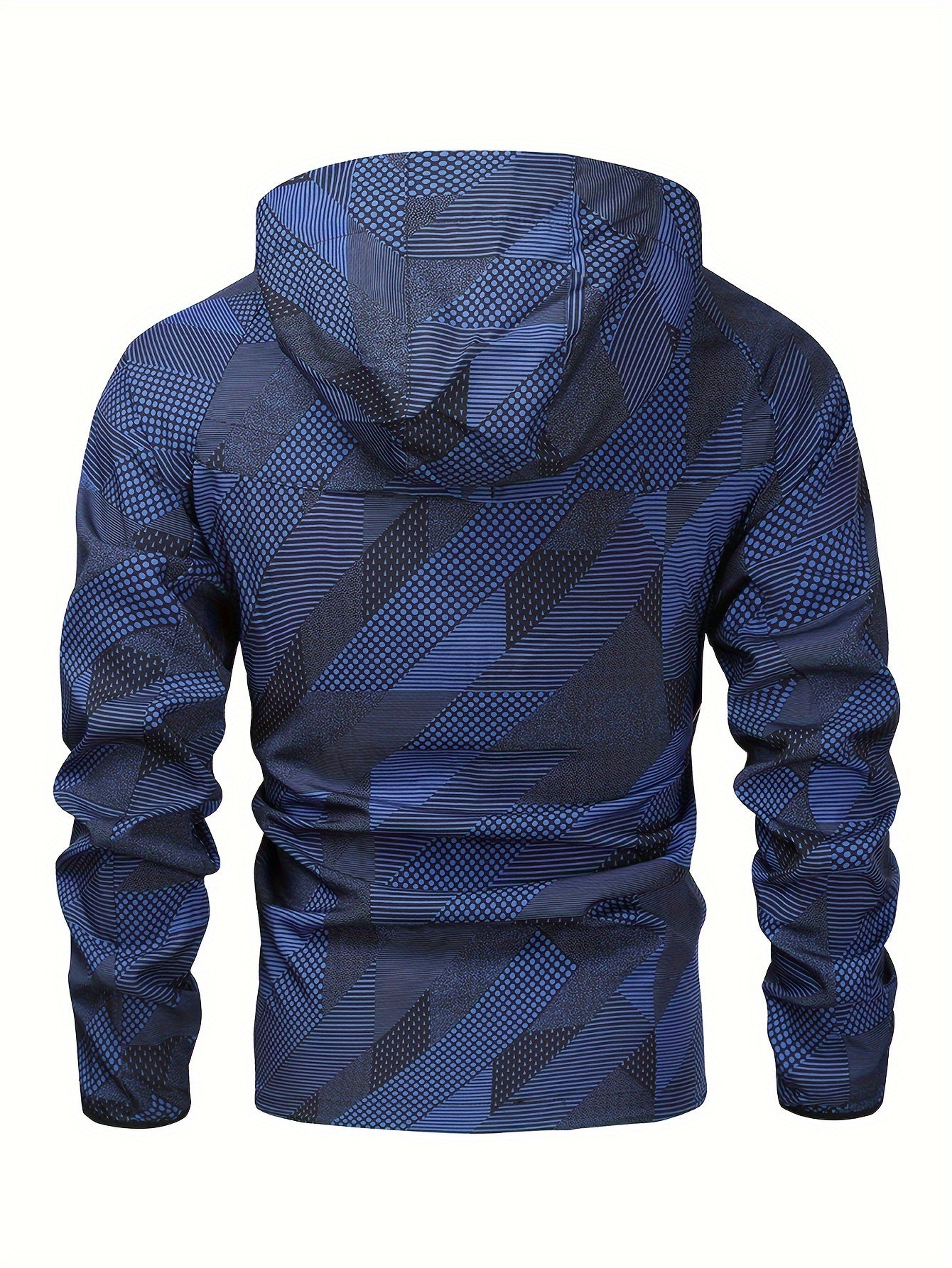 Men's Casual Sports Hoodie with Zipper | Camouflage Pattern Camo Colors