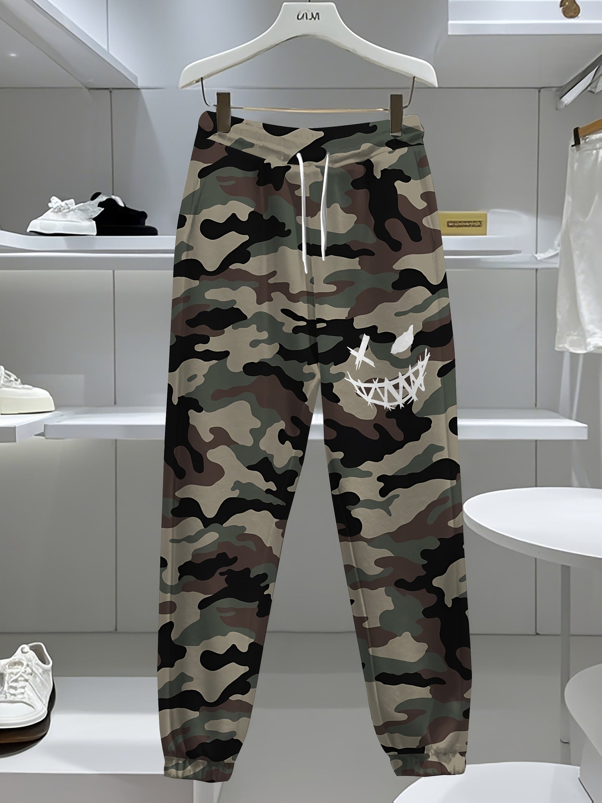 Plus-Size Camouflage Short-Sleeve & Long Pants Set | Camo Colors
