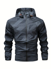 Men's Casual Sports Hoodie with Zipper | Camouflage Pattern Camo Colors