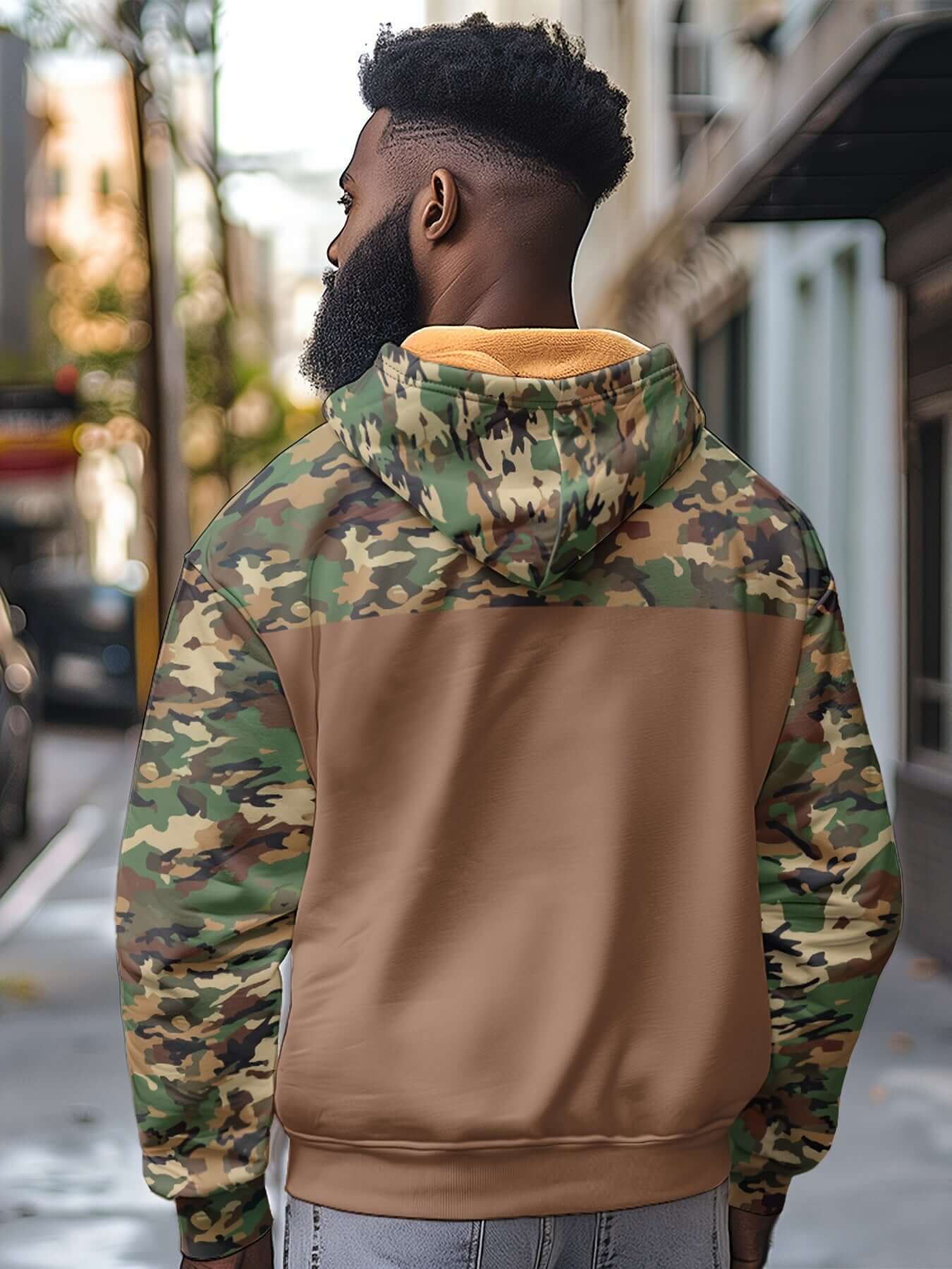 Camo Fleece-Lined Hooded Jacket | Zip-Up Winter Coat Camo Colors