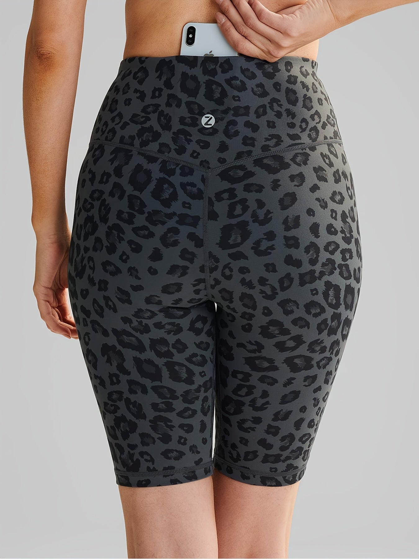 Women's Biker Shorts: High-Waisted, Hidden Pockets, Athletic Wear Camo Colors