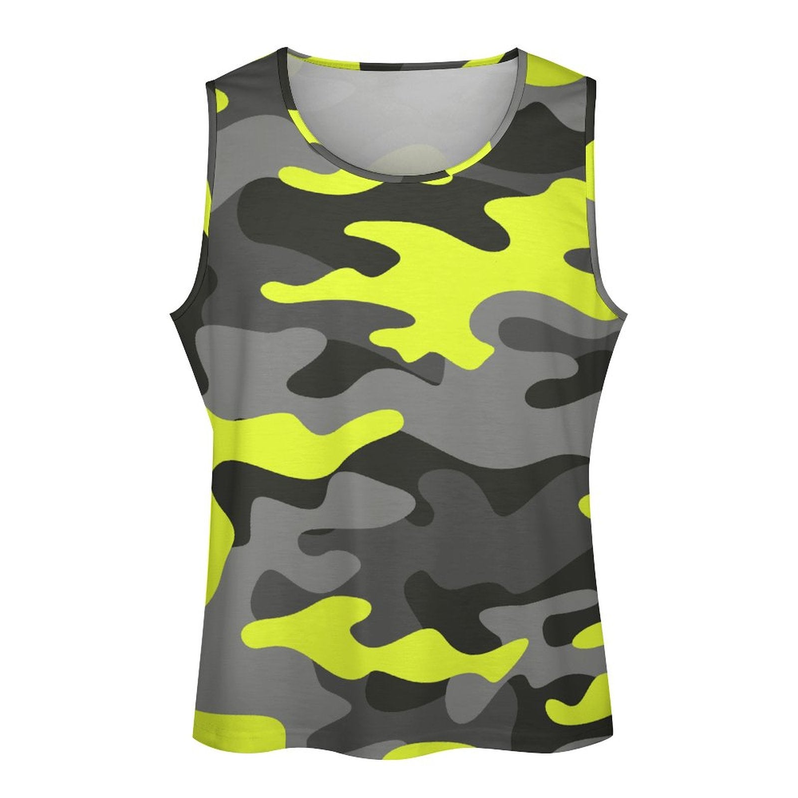 Camo Tank Top | Black, Gray, and Yellow Camouflage Camo Colors