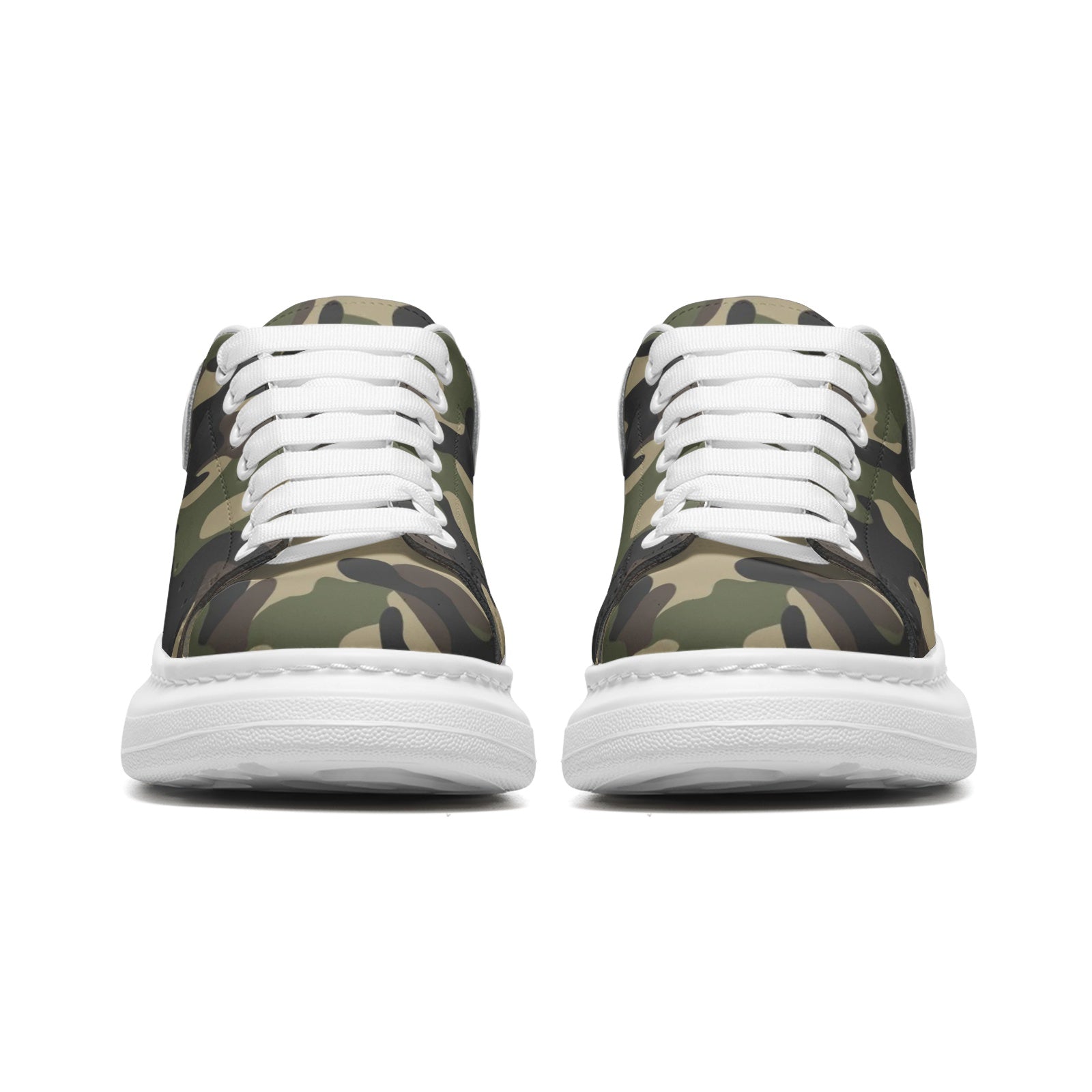 Oversized McQueen Sneakers | Classic Brown Camo Camo Colors