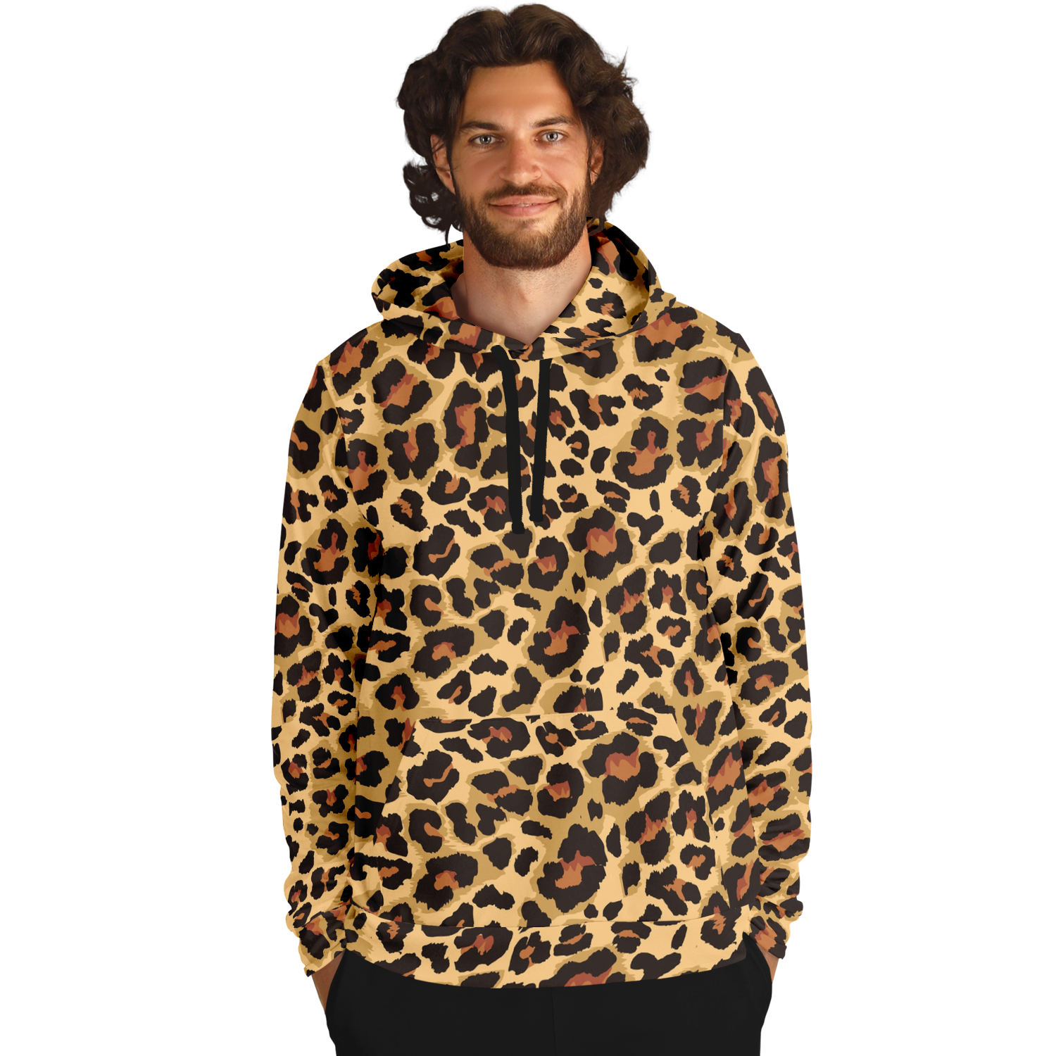 Leopard Hoodie | Classic Brown and Black Pattern | Unisex Camo Colors