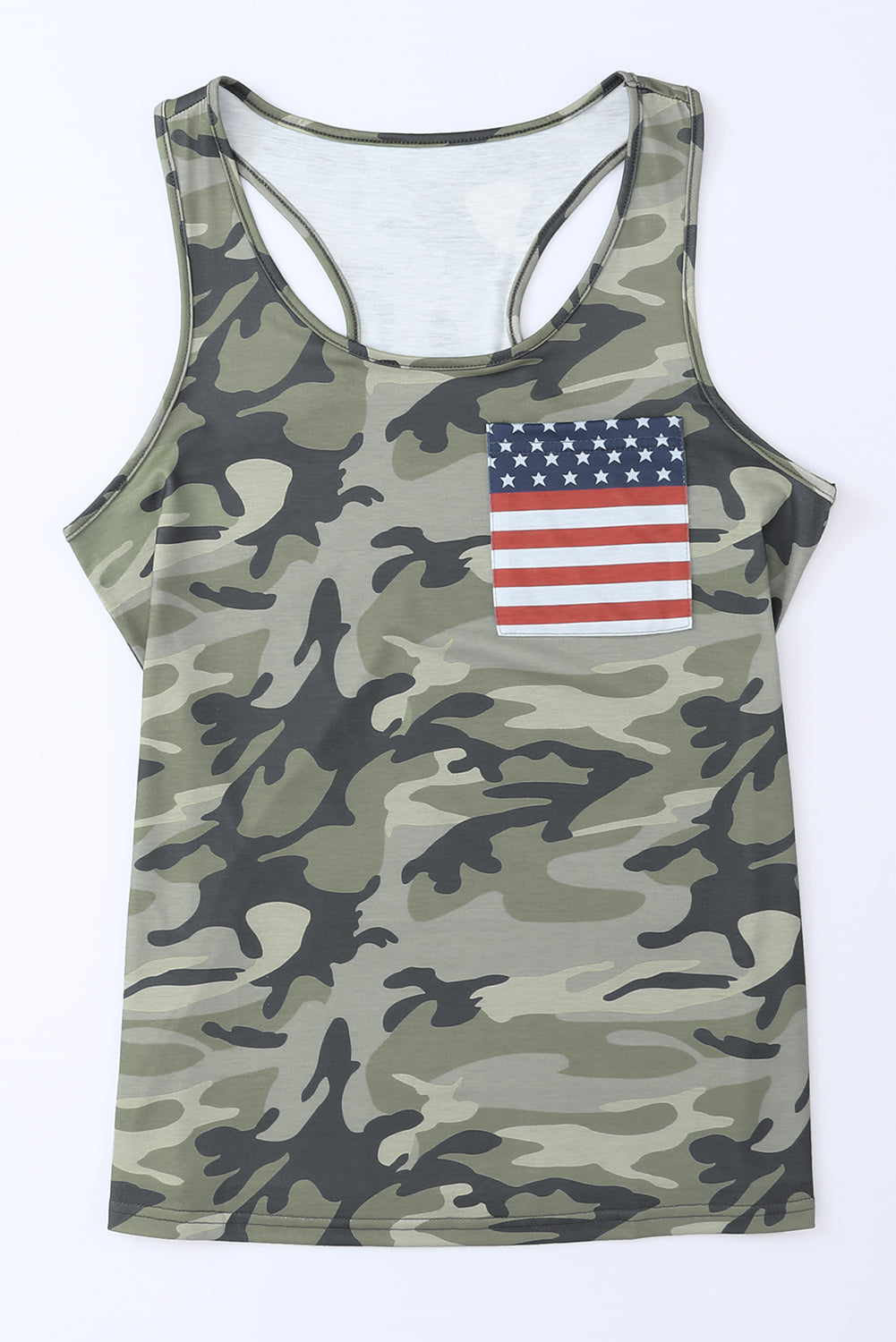 Green Camouflage Wide Strap Tank Camo Colors