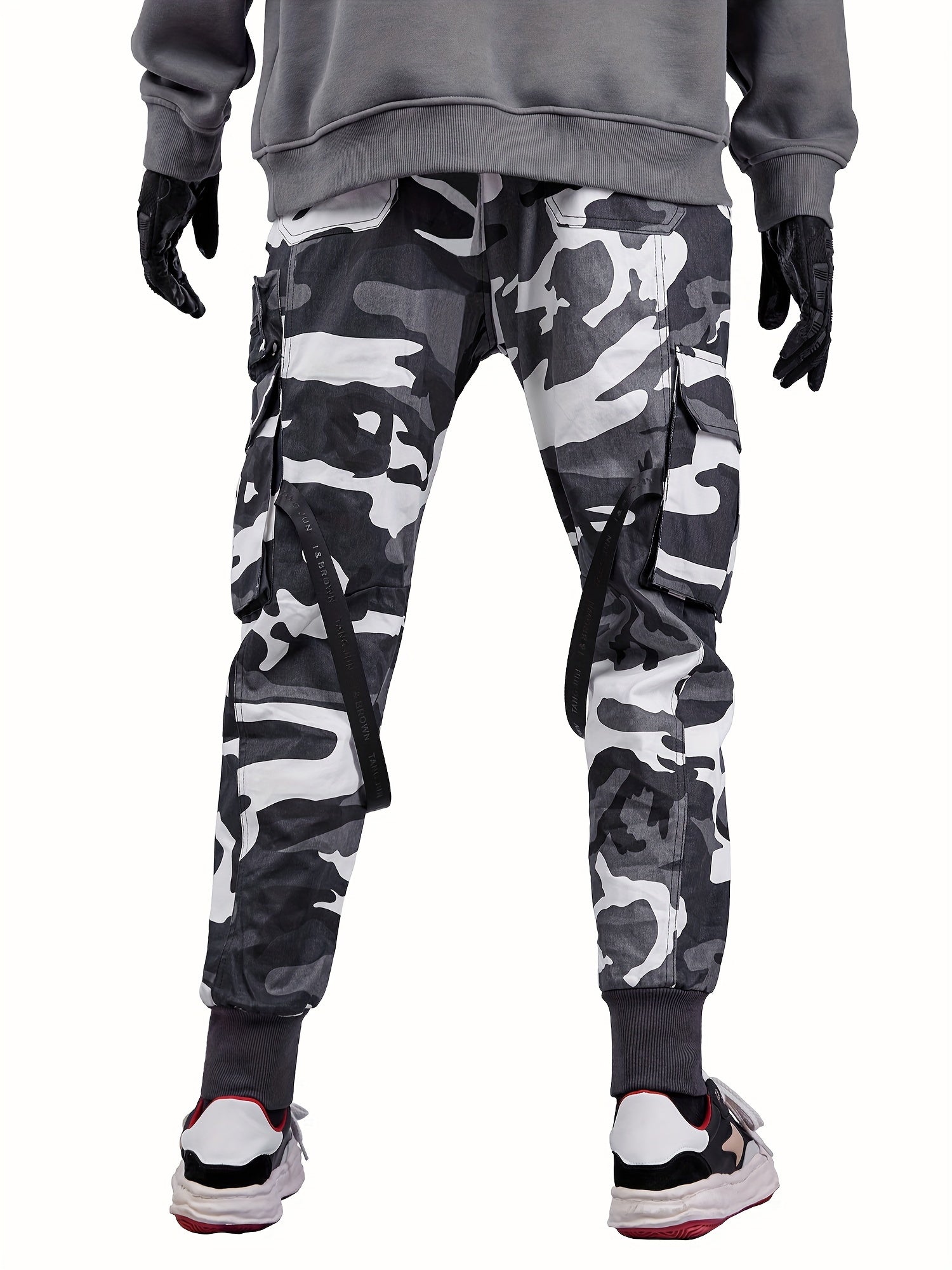 Streetwear Techwear Cargo Jogger Pants for Men Camo Colors