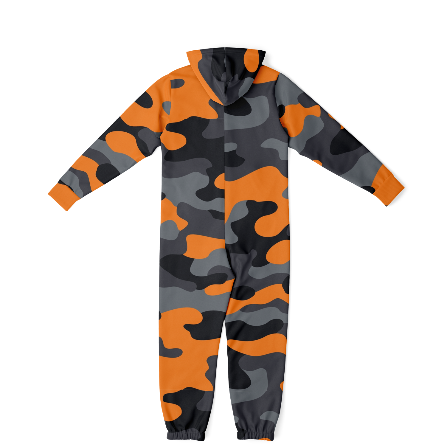 Camo Onesie | Orange, Black and Gray Camo Colors