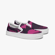 Camo Slip-On Shoes | Digital Pink Camouflage Camo Colors