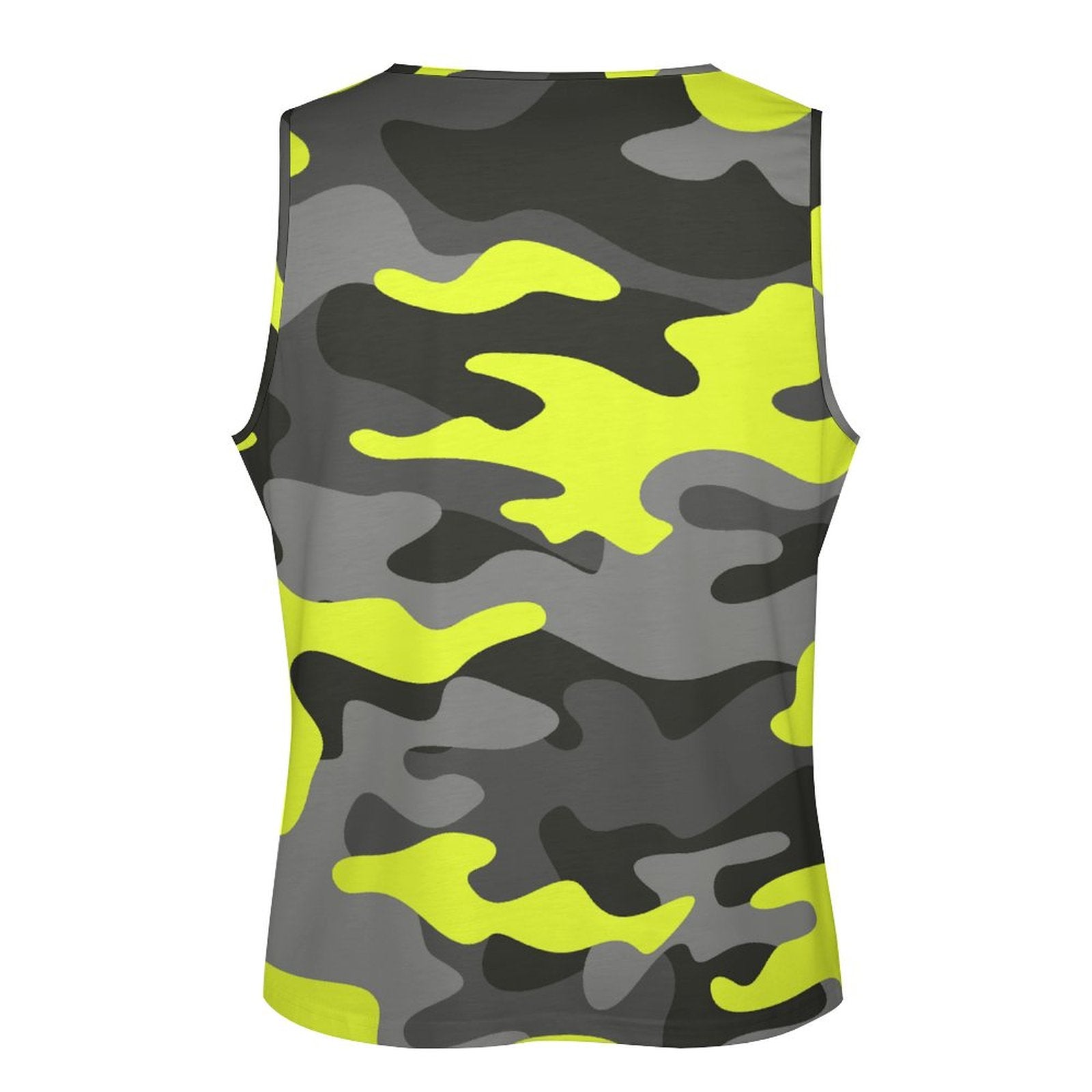 Camo Tank Top | Black, Gray, and Yellow Camouflage Camo Colors