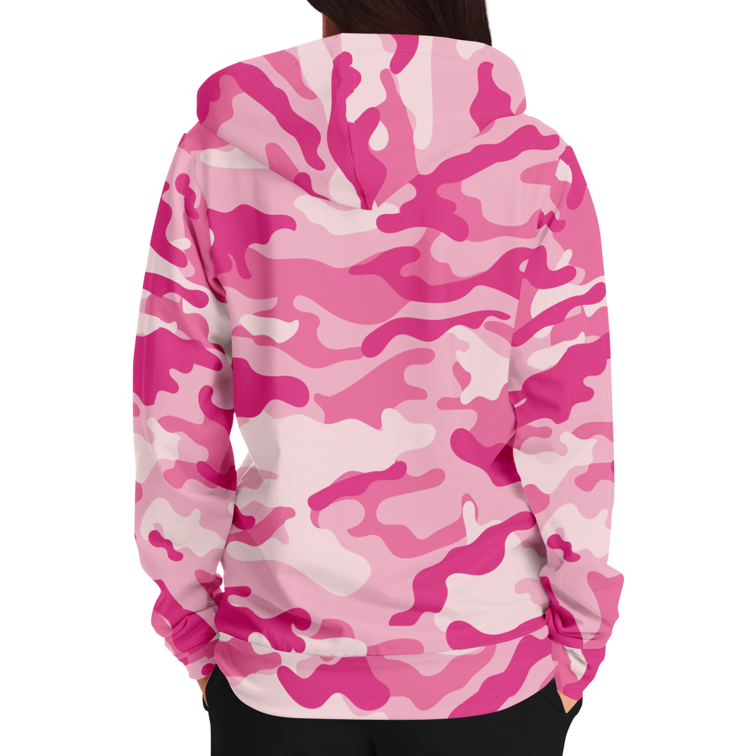 Zip-Up Hoodie | Lavender Pink Camouflage style Camo Colors