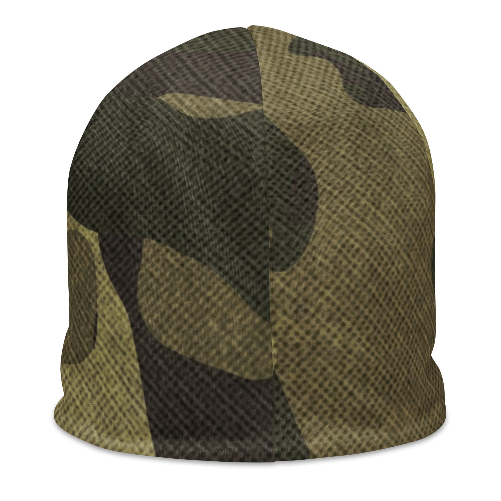 Camouflage Beanie | Green Fabric Design Camo Colors