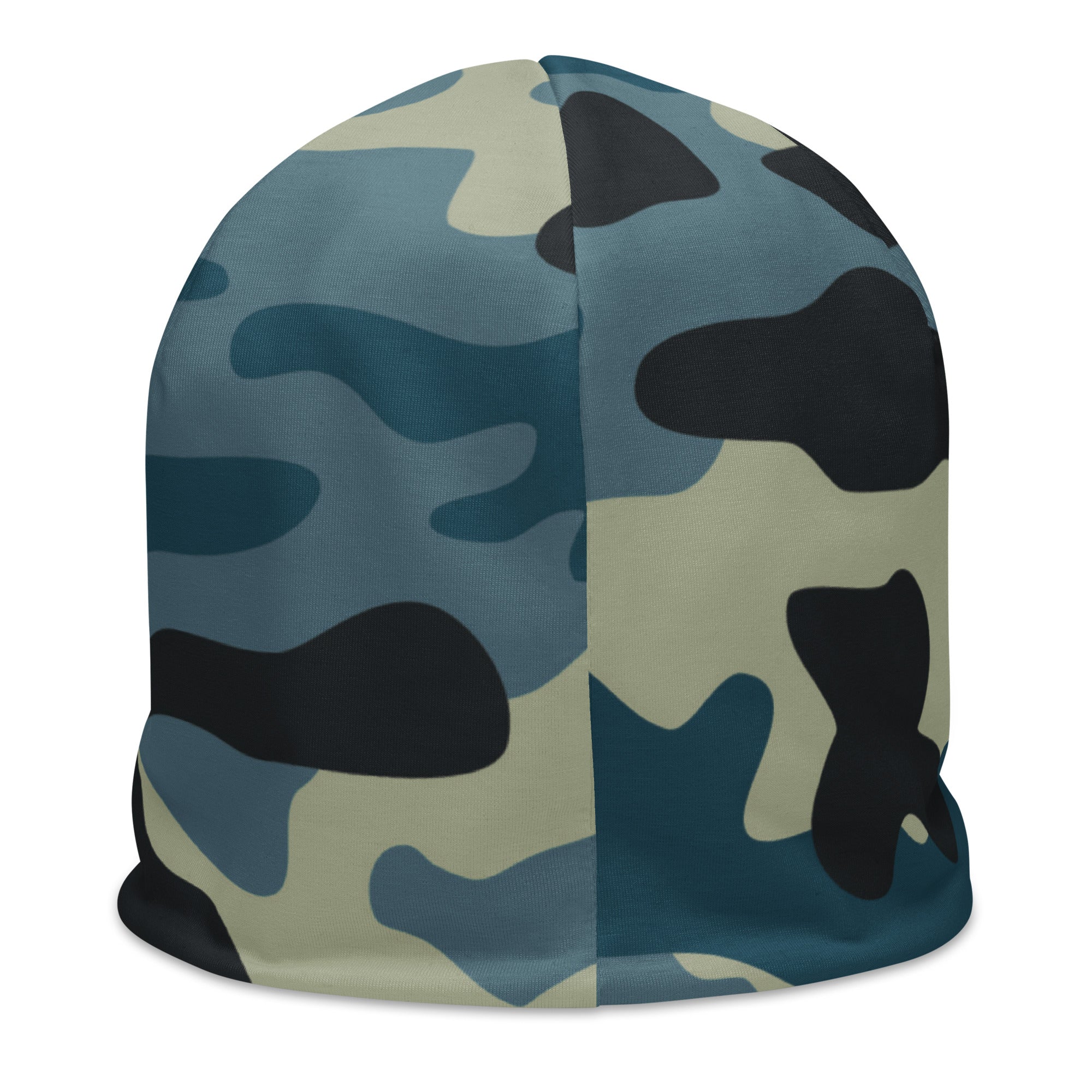 Camo Beanie in Shades of Blue and Charcoal | Camo Colors