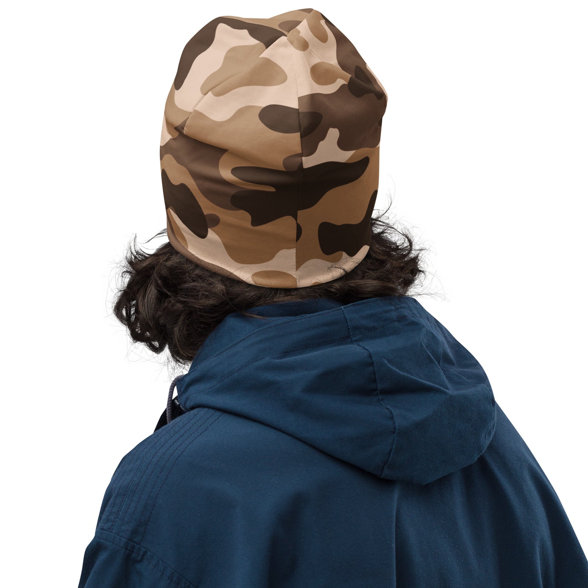 Camo Beanie in Shades of Brown | Military Style | Camo Colors