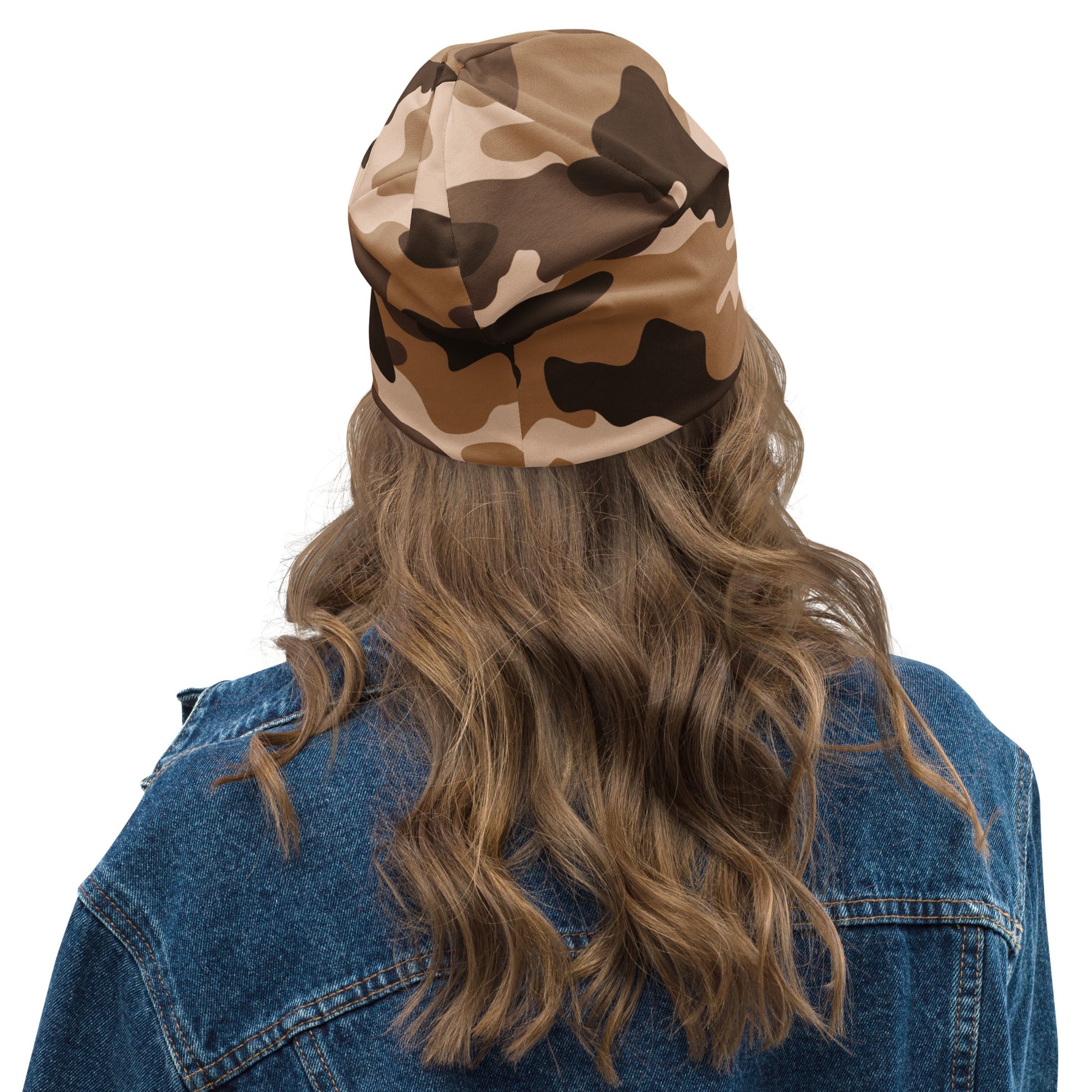Camo Beanie in Shades of Brown | Military Style | Camo Colors
