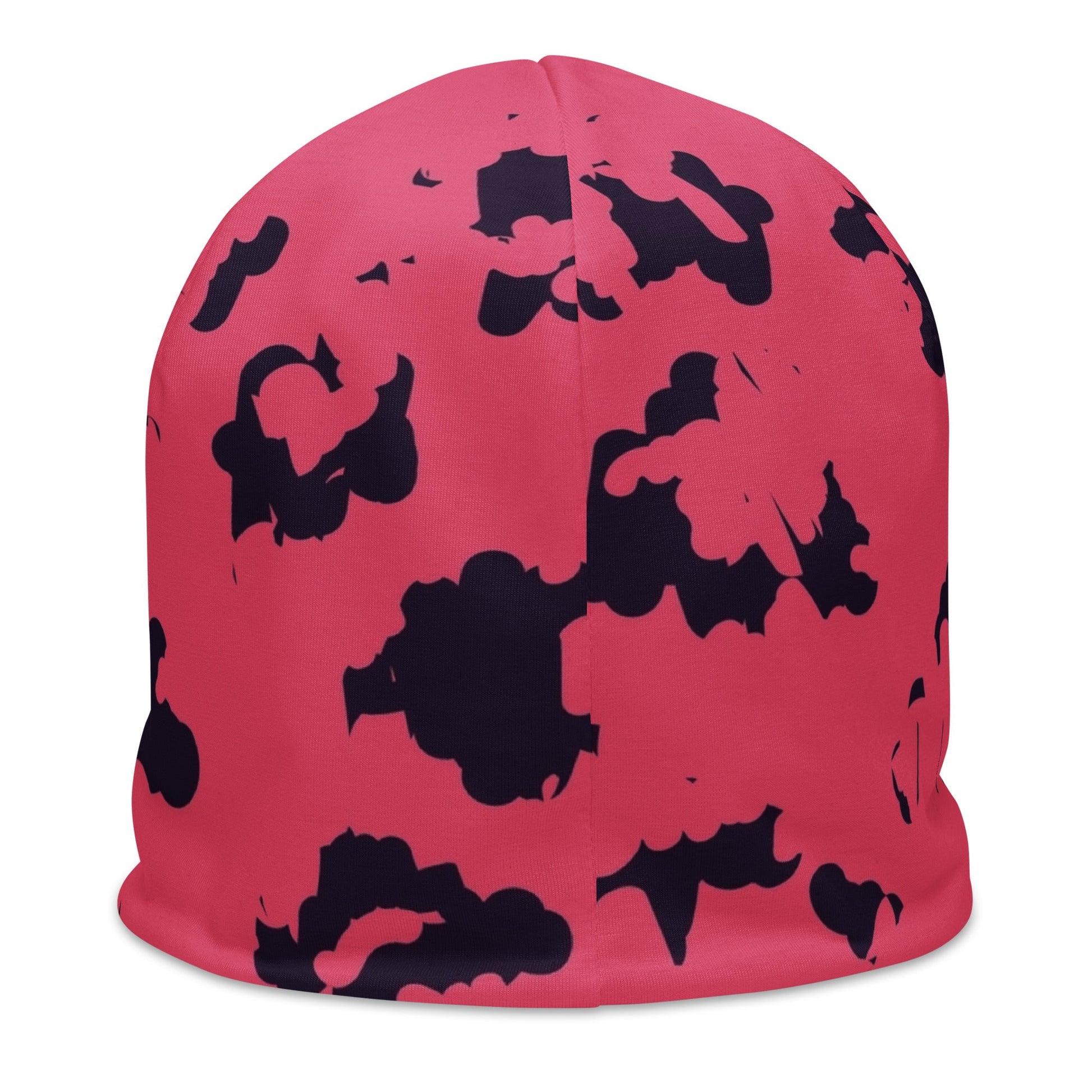 Pink Leopard Beanie with Black Spots | Camo Colors
