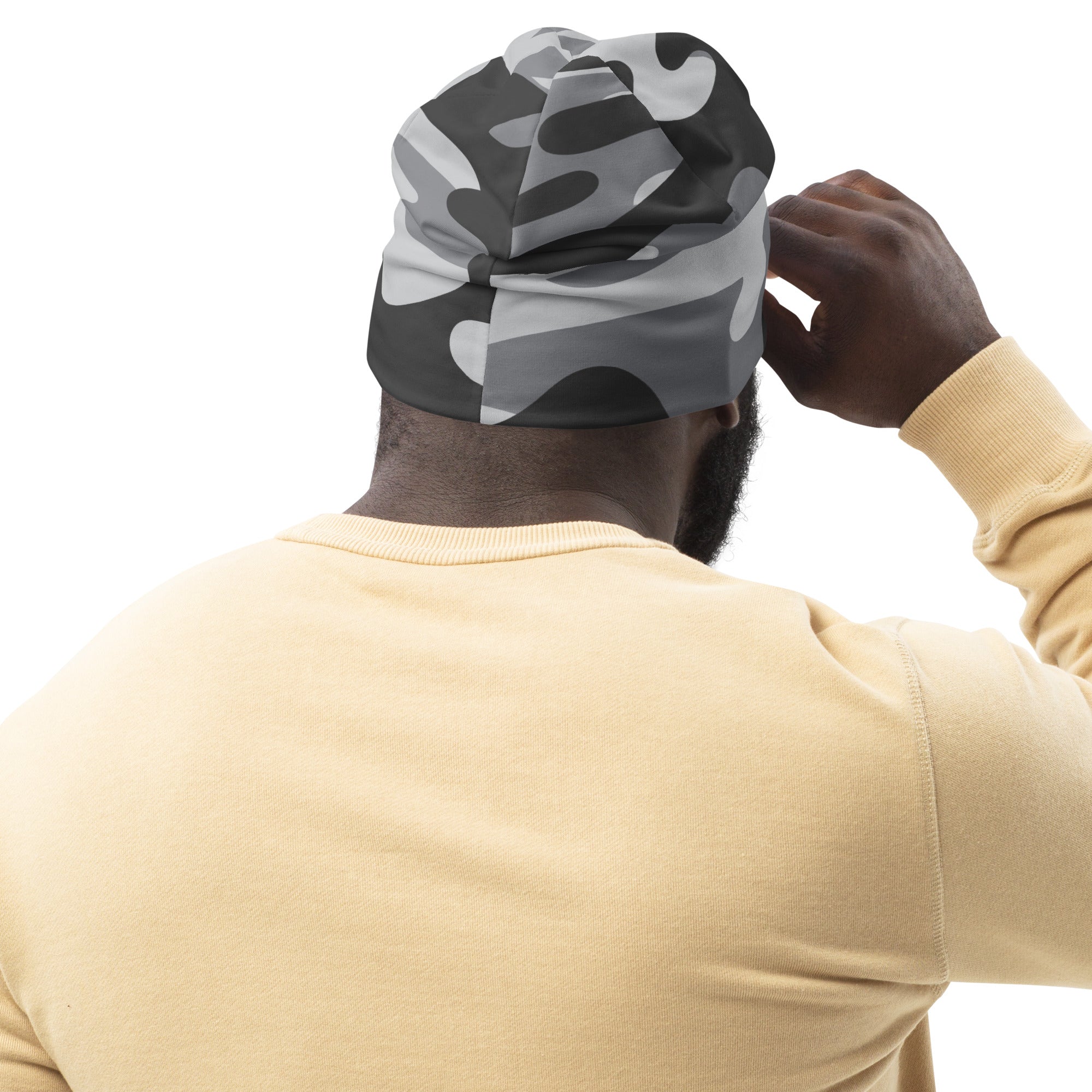 Camo Beanie in Shades of Grey | Camo Colors