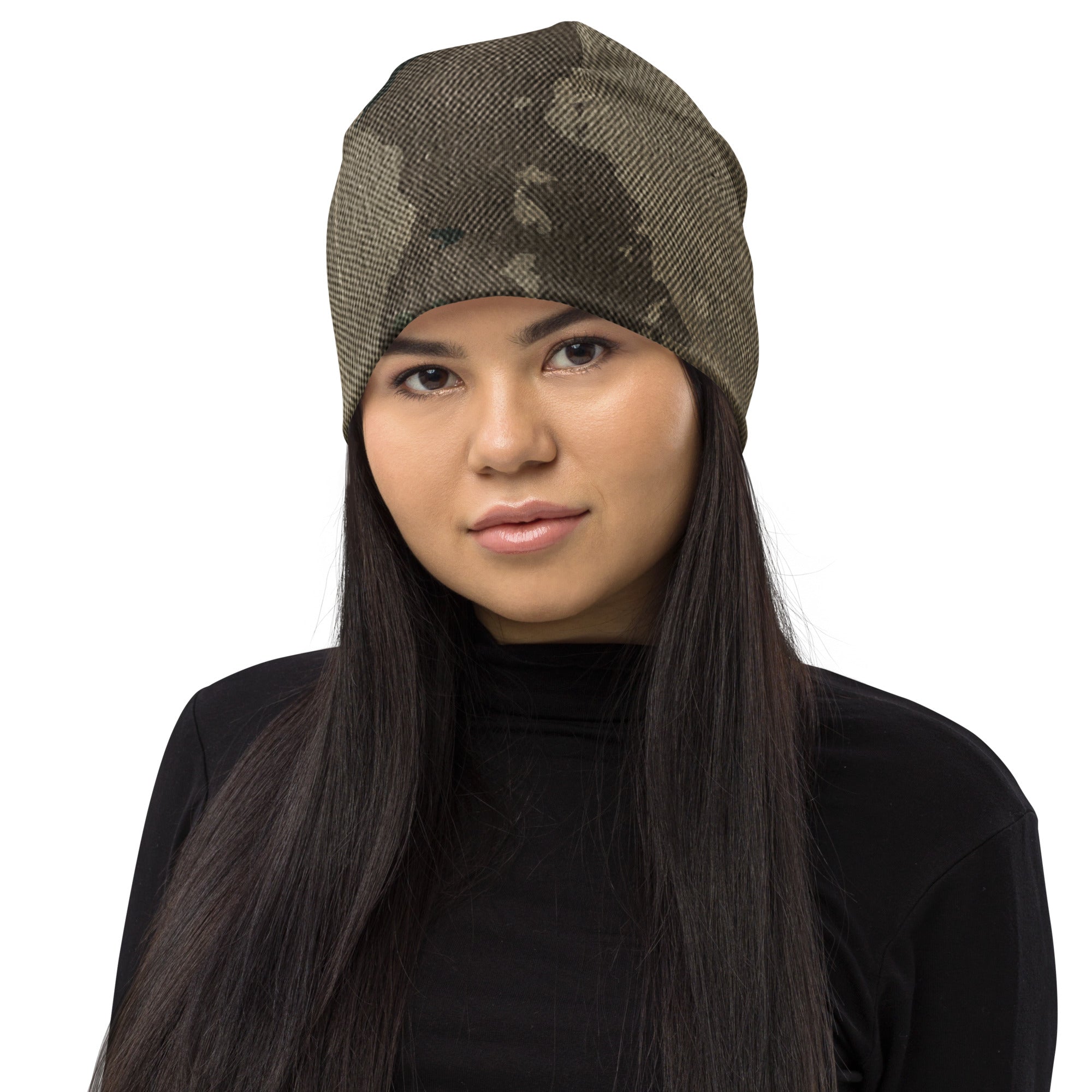 Camouflage Beanie | Dirty Brown Camo Colors