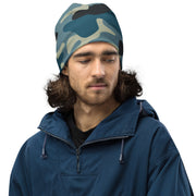 Camo Beanie in Shades of Blue and Charcoal | Camo Colors