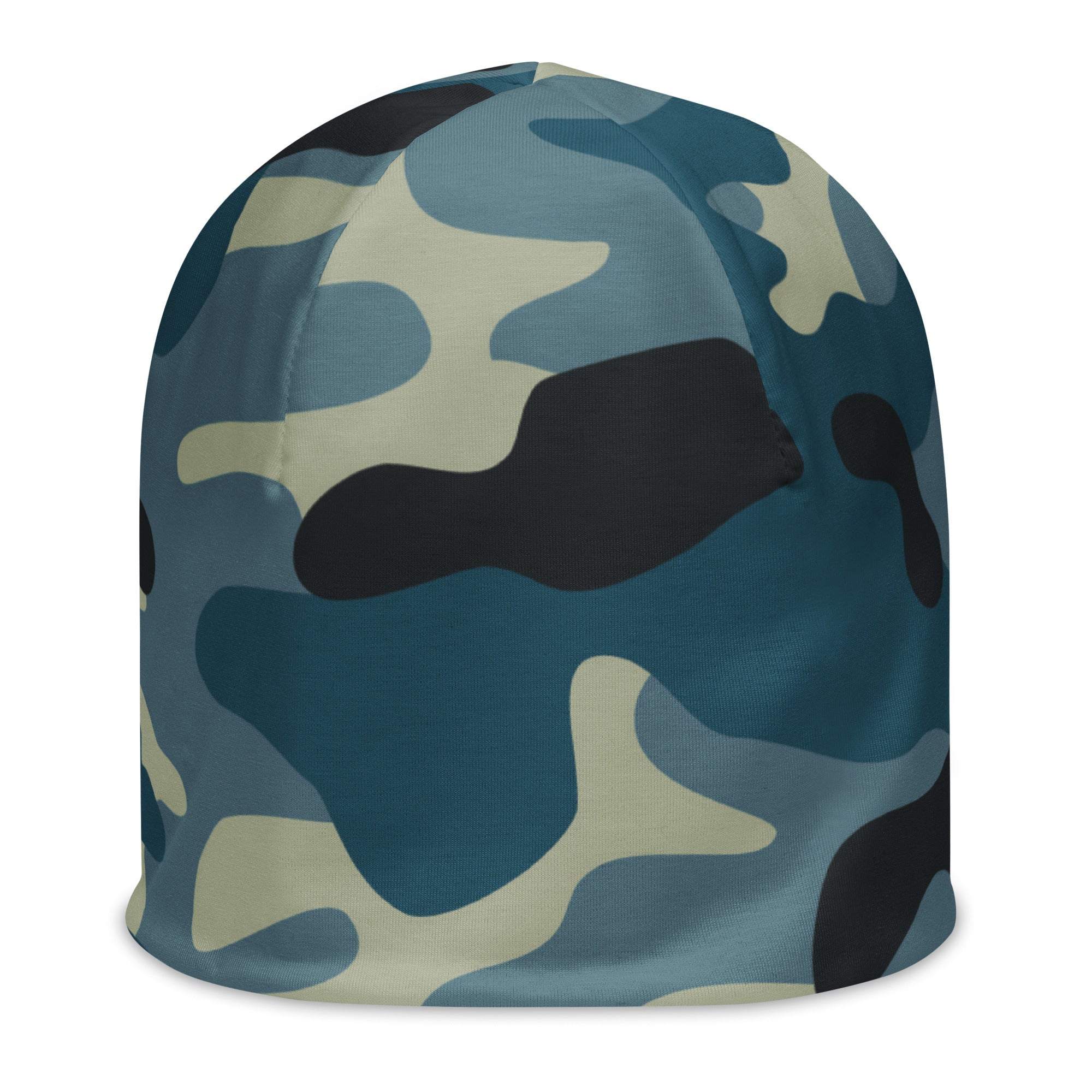 Camo Beanie in Shades of Blue and Charcoal | Camo Colors