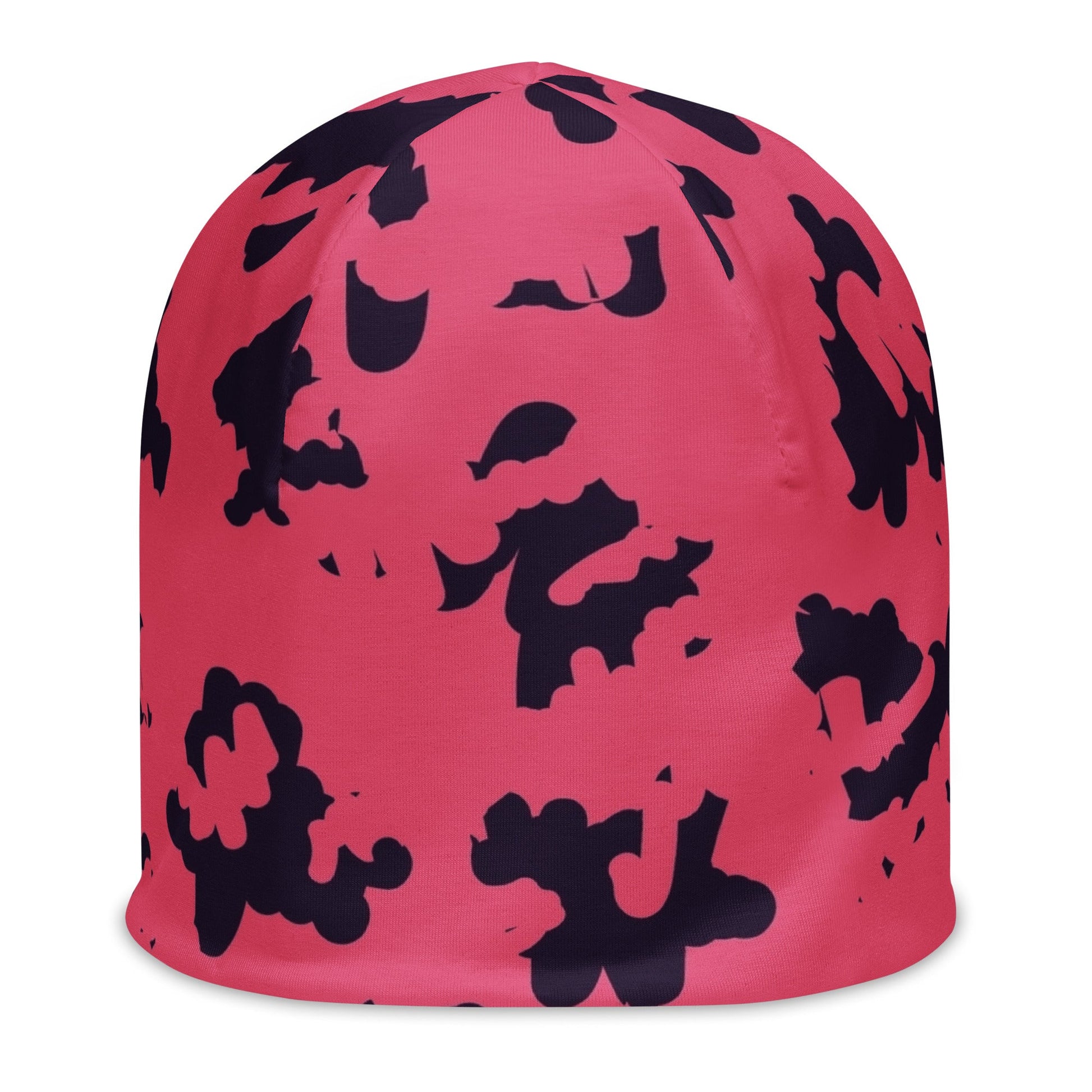 Pink Leopard Beanie with Black Spots | Camo Colors