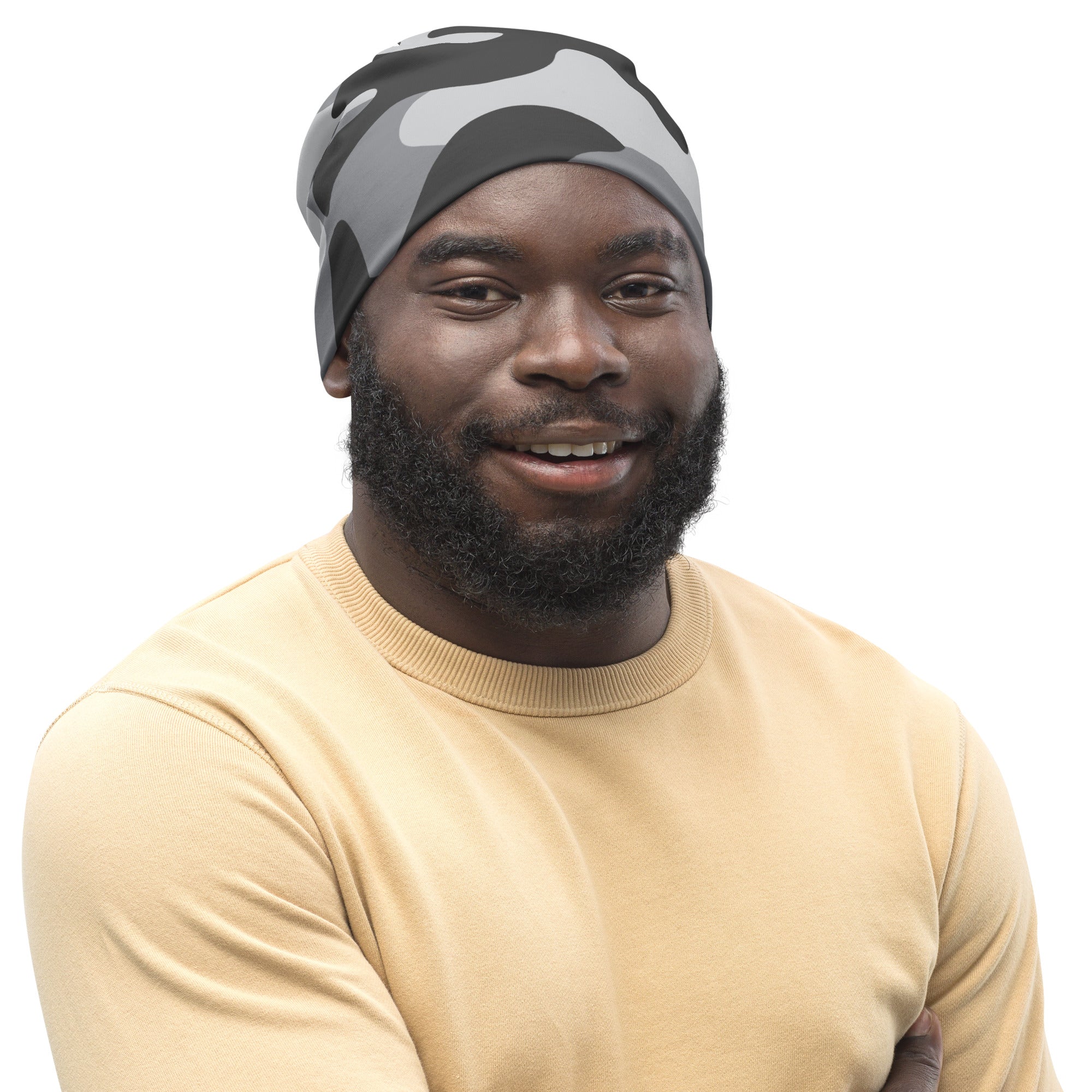 Camo Beanie in Shades of Grey | Camo Colors