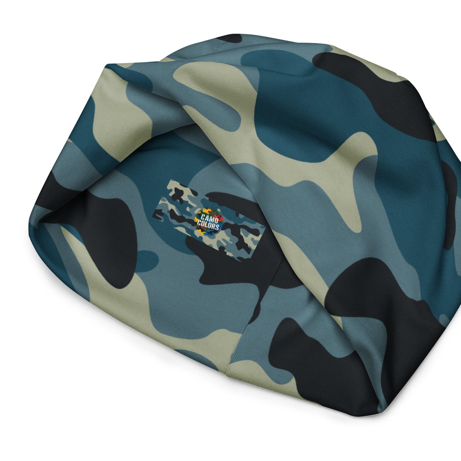 Camo Beanie in Shades of Blue and Charcoal | Camo Colors