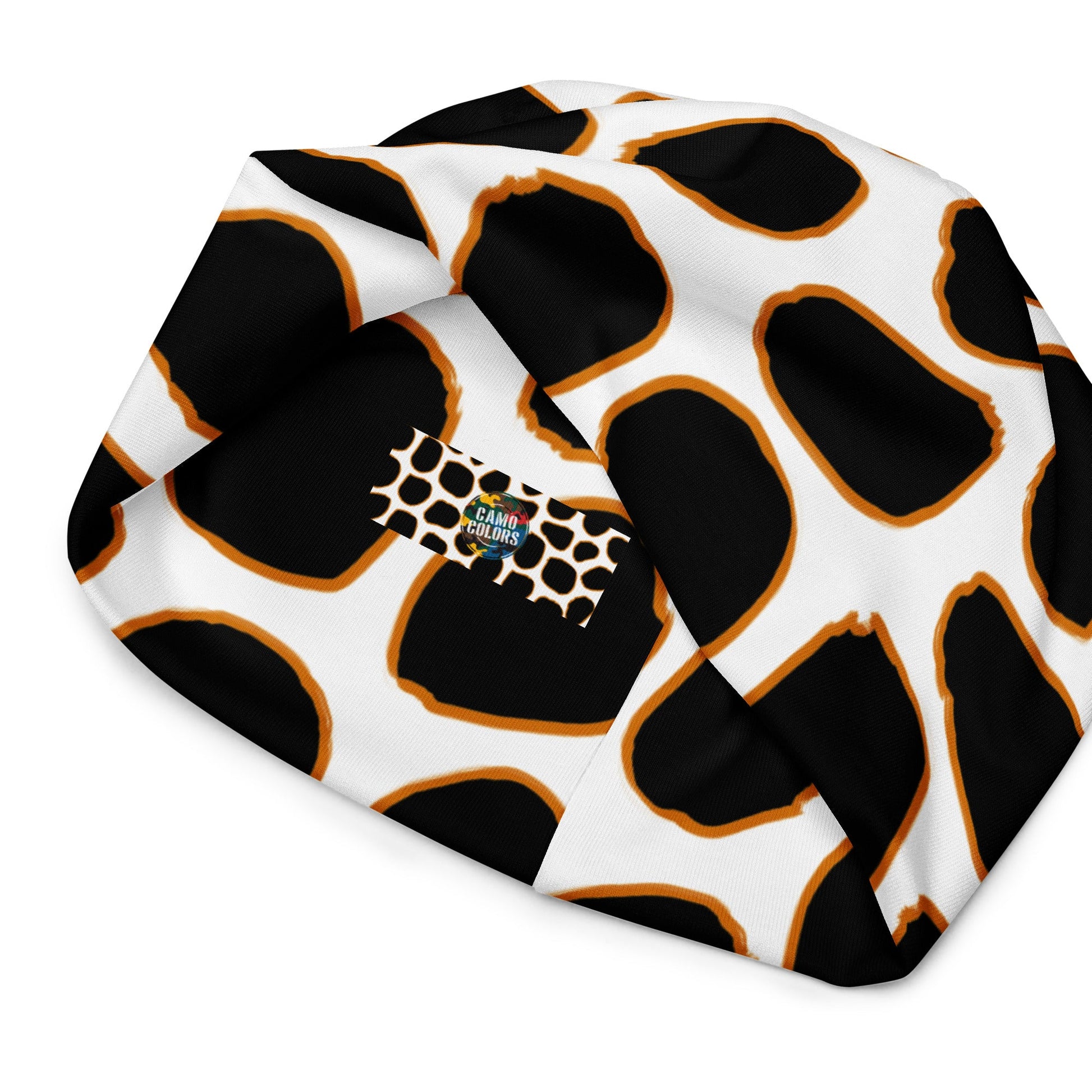 Giraffe Inspired Beanie in White and Black | Camo Colors