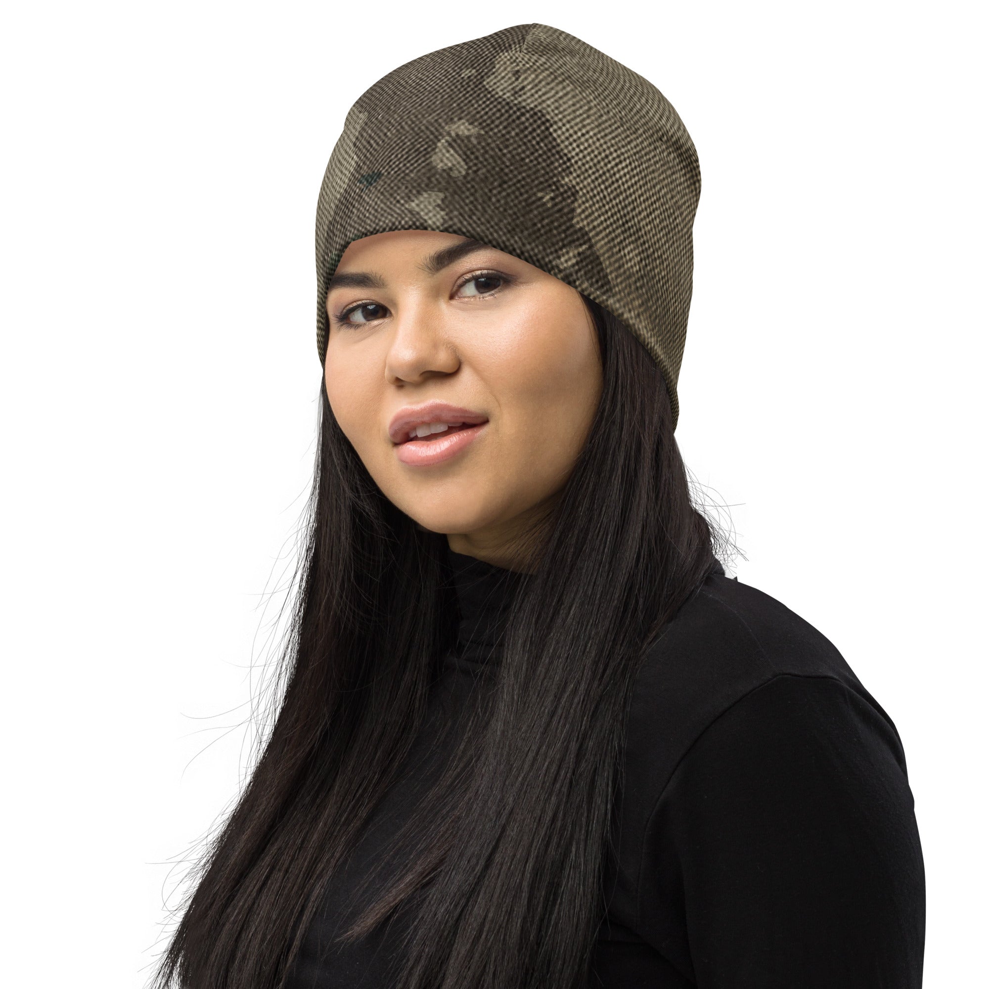 Camouflage Beanie | Dirty Brown Camo Colors