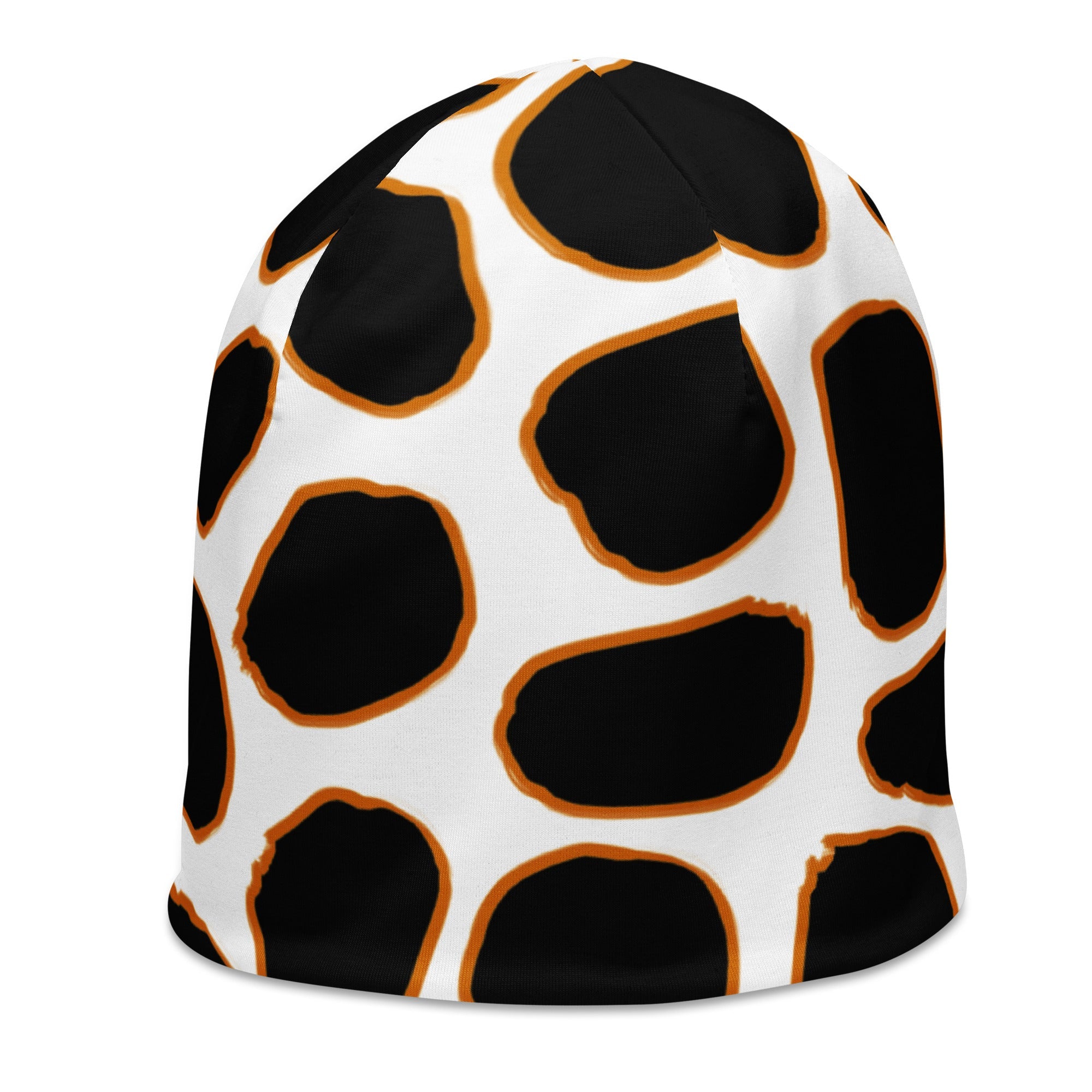 Giraffe Inspired Beanie in White and Black | Camo Colors