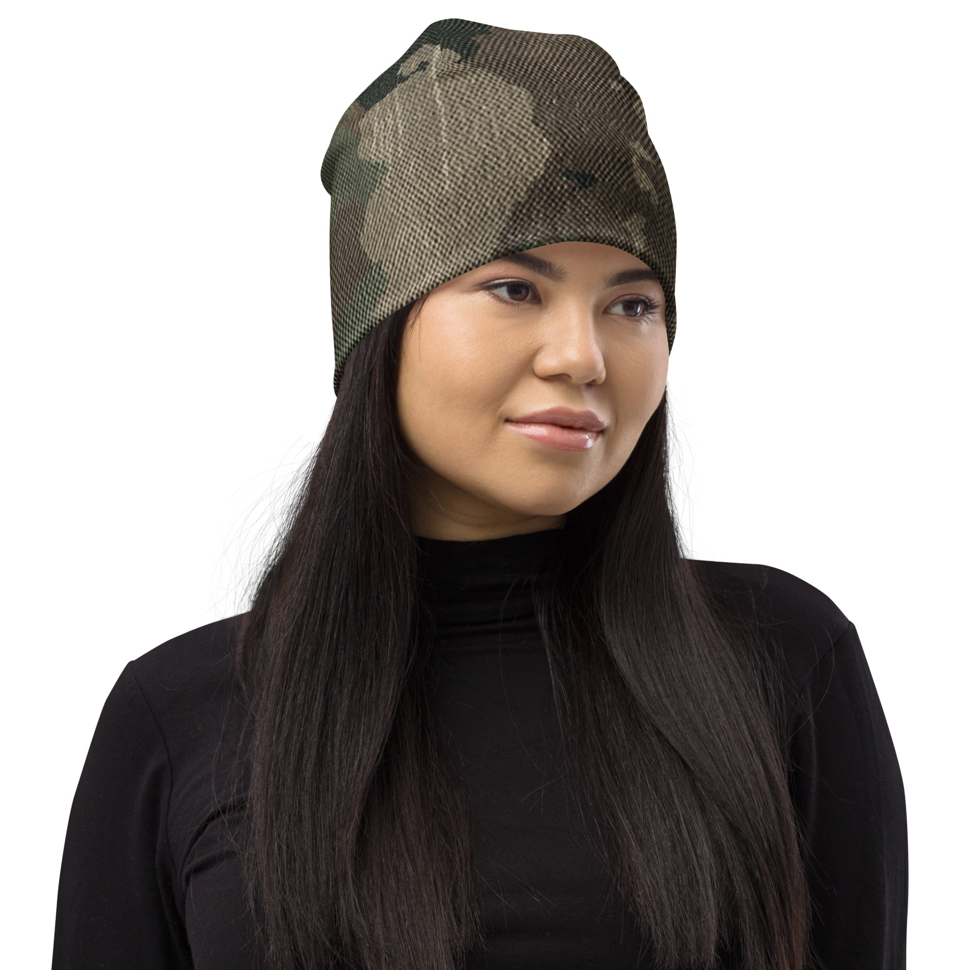 Camouflage Beanie | Dirty Brown Camo Colors