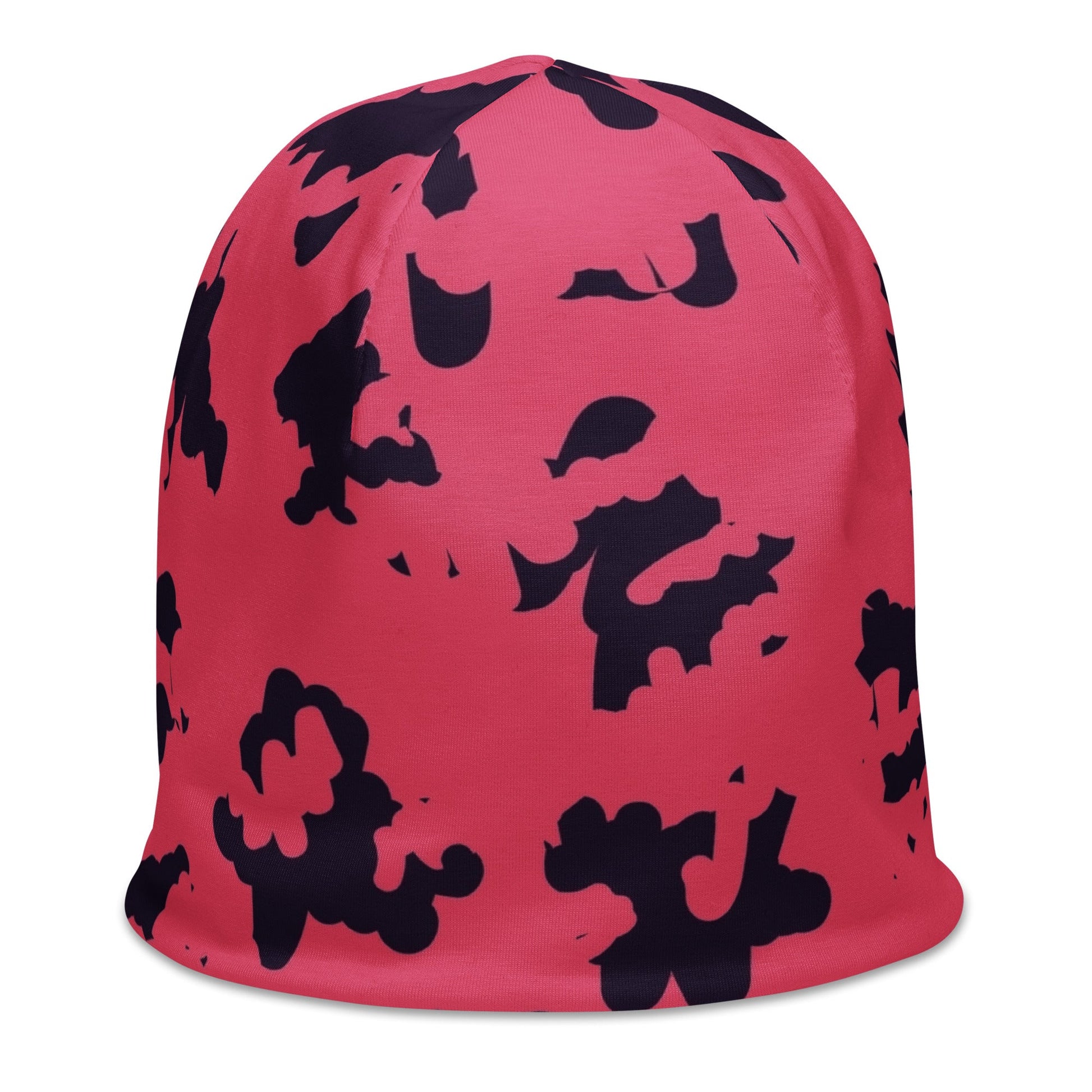 Pink Leopard Beanie with Black Spots | Camo Colors