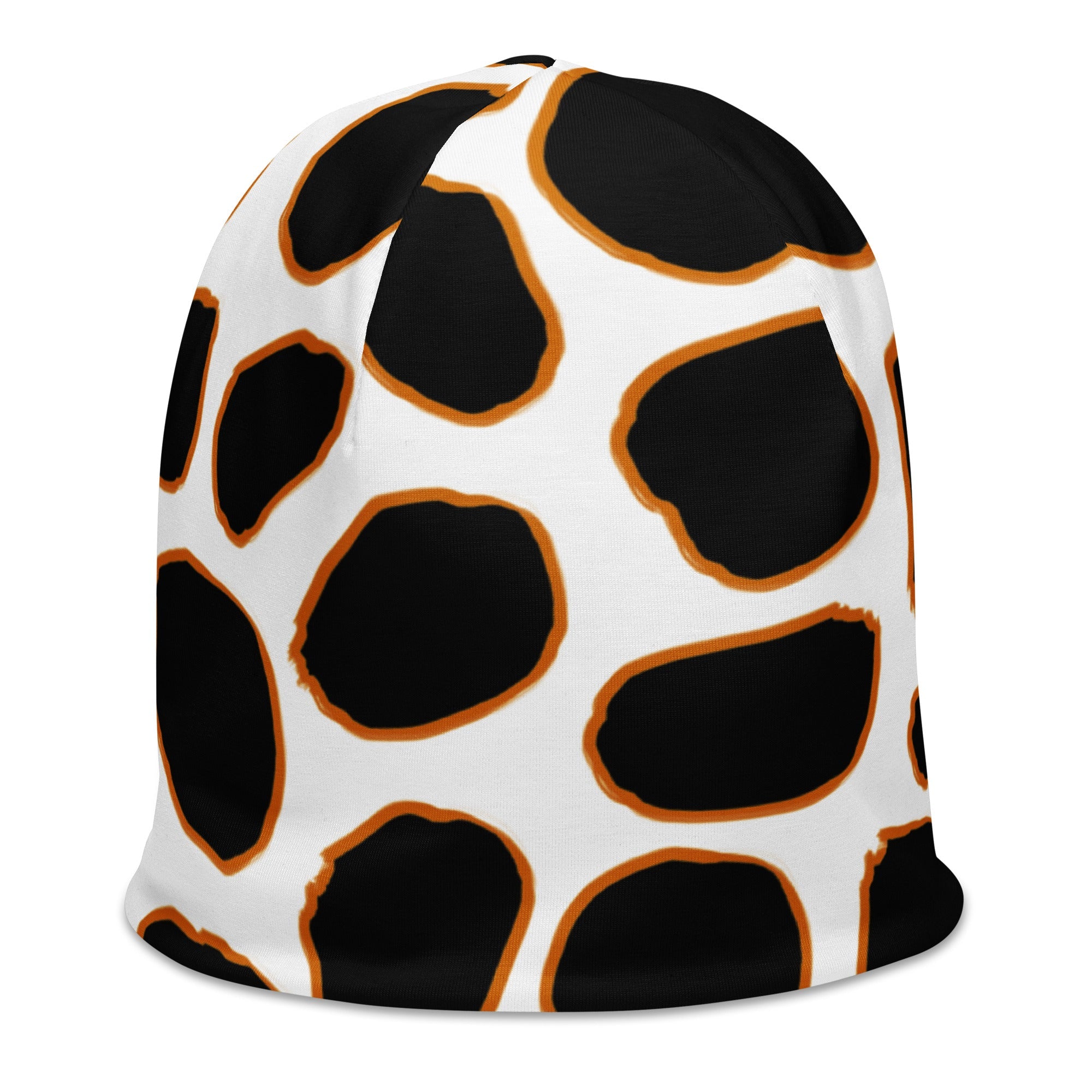 Giraffe Inspired Beanie in White and Black | Camo Colors