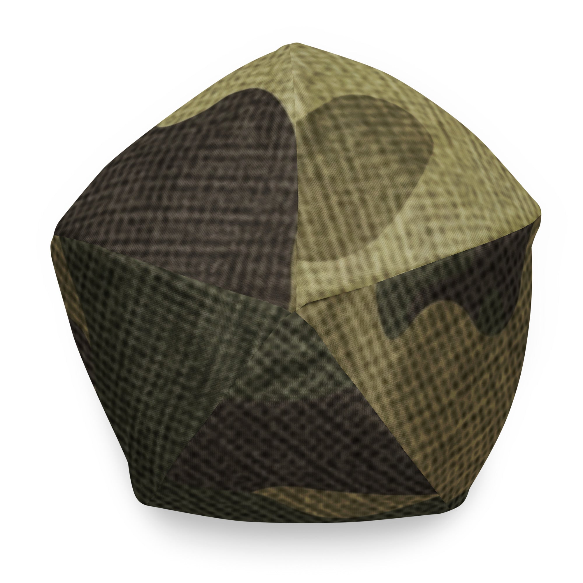 Camouflage Beanie | Green Fabric Design Camo Colors