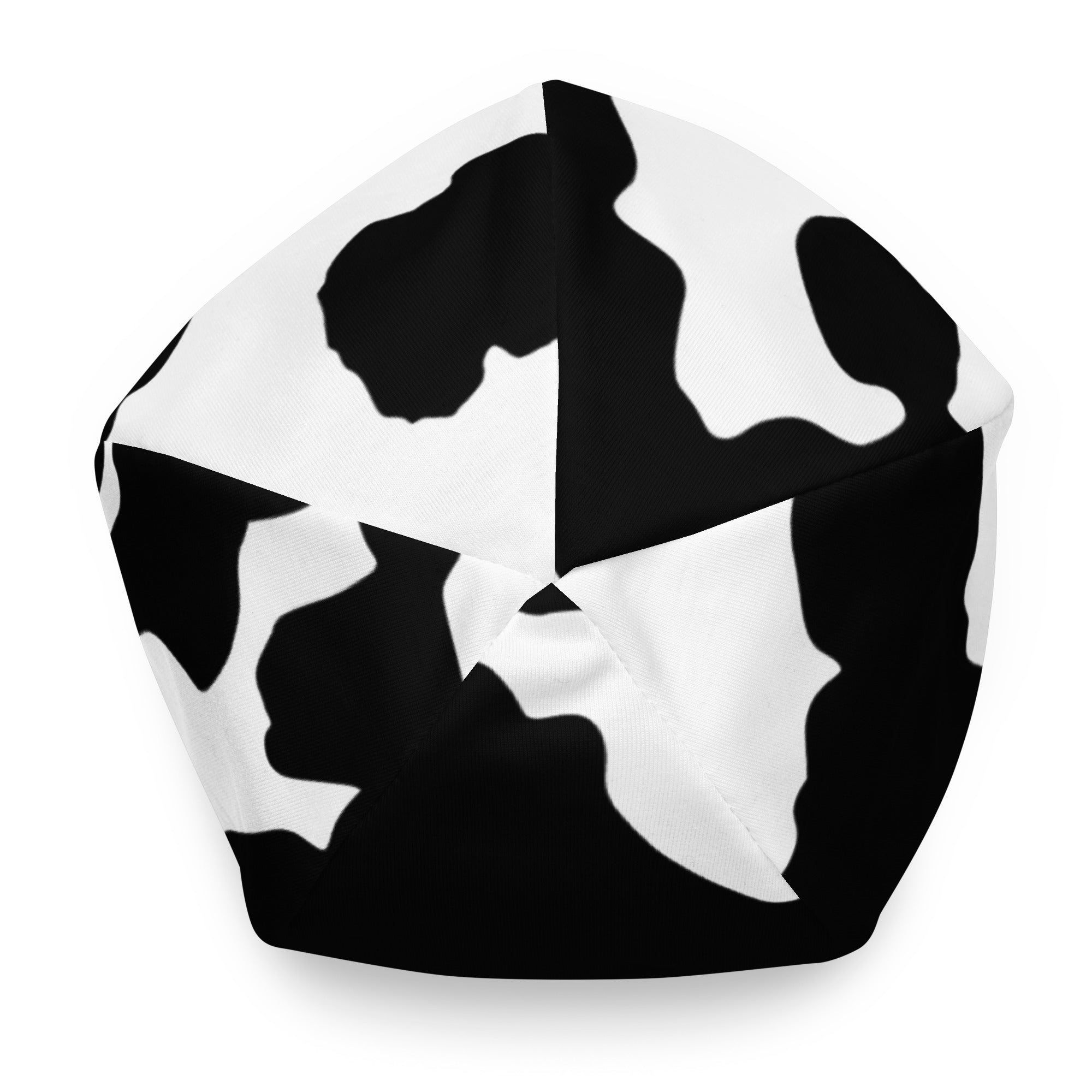Camouflage Beanie | Black & White Cow Print Camo Colors