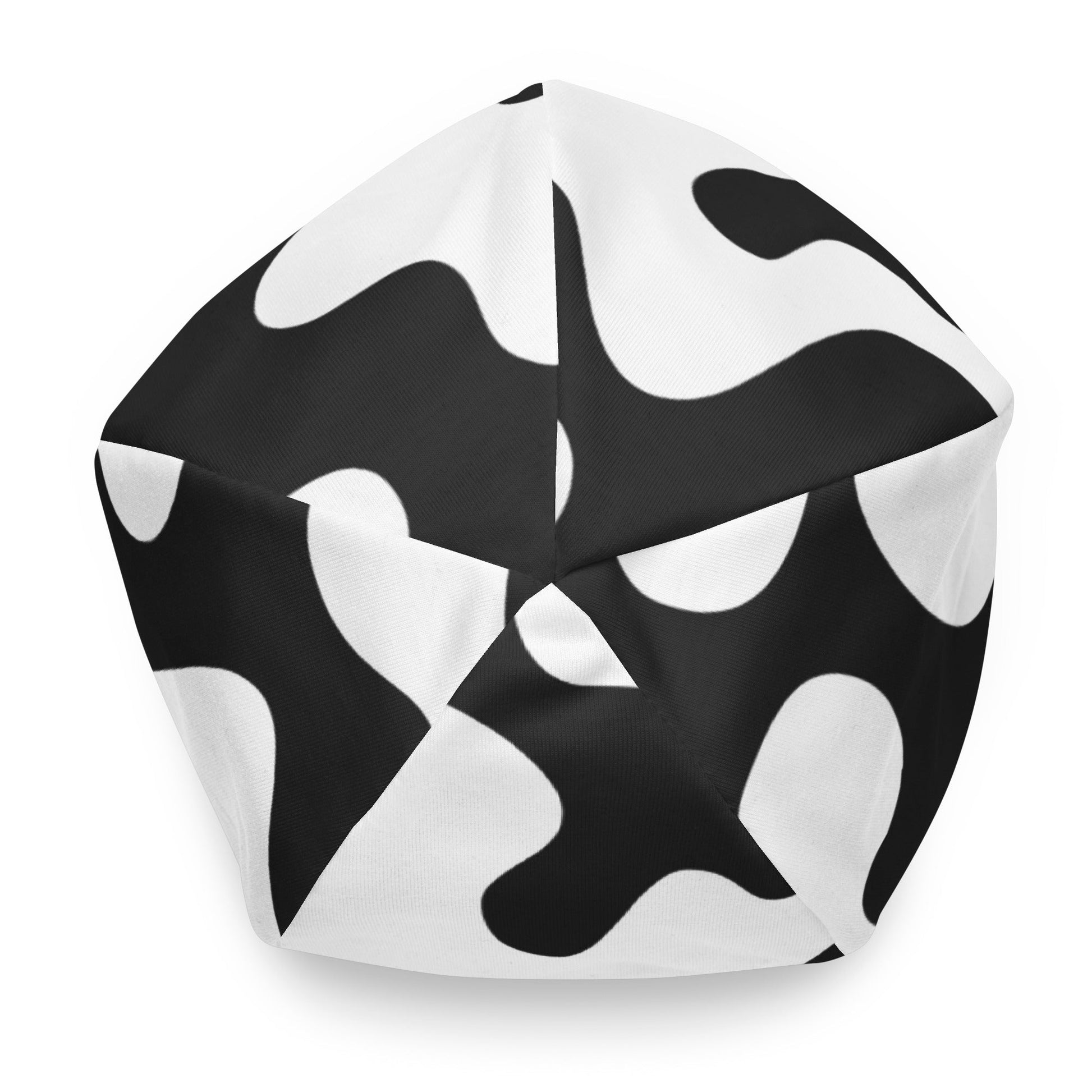 Camo Beanie in Black and White Cow Print | Camo Colors