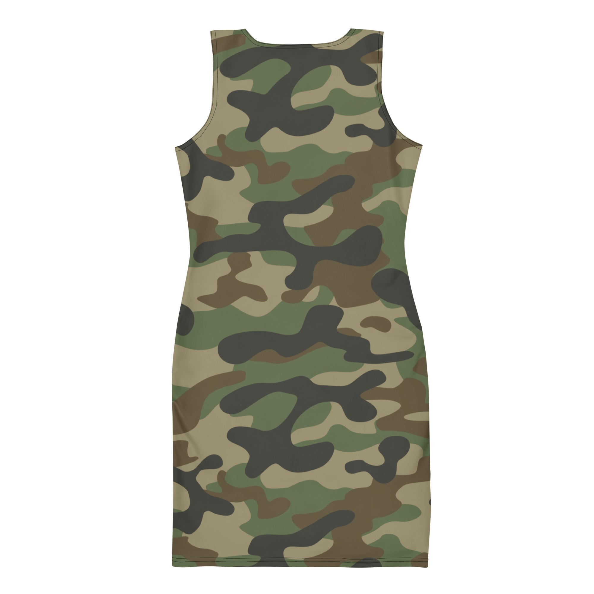Camo Dress | Military Brown | Tight Bodycon Fit Camo Colors