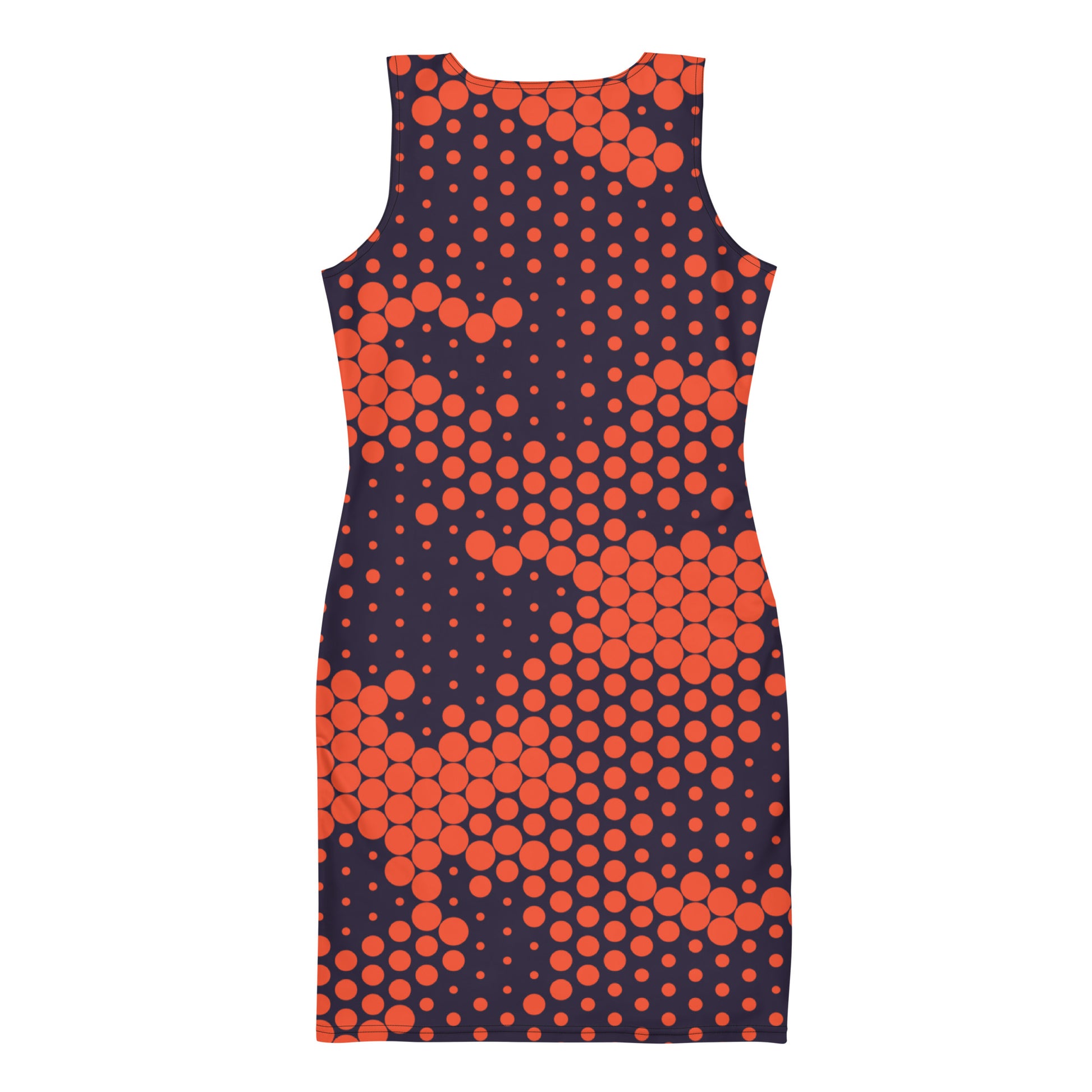 Camo Dress | Orange & Blue Digital | Tight Bodycon Fit Camo Colors