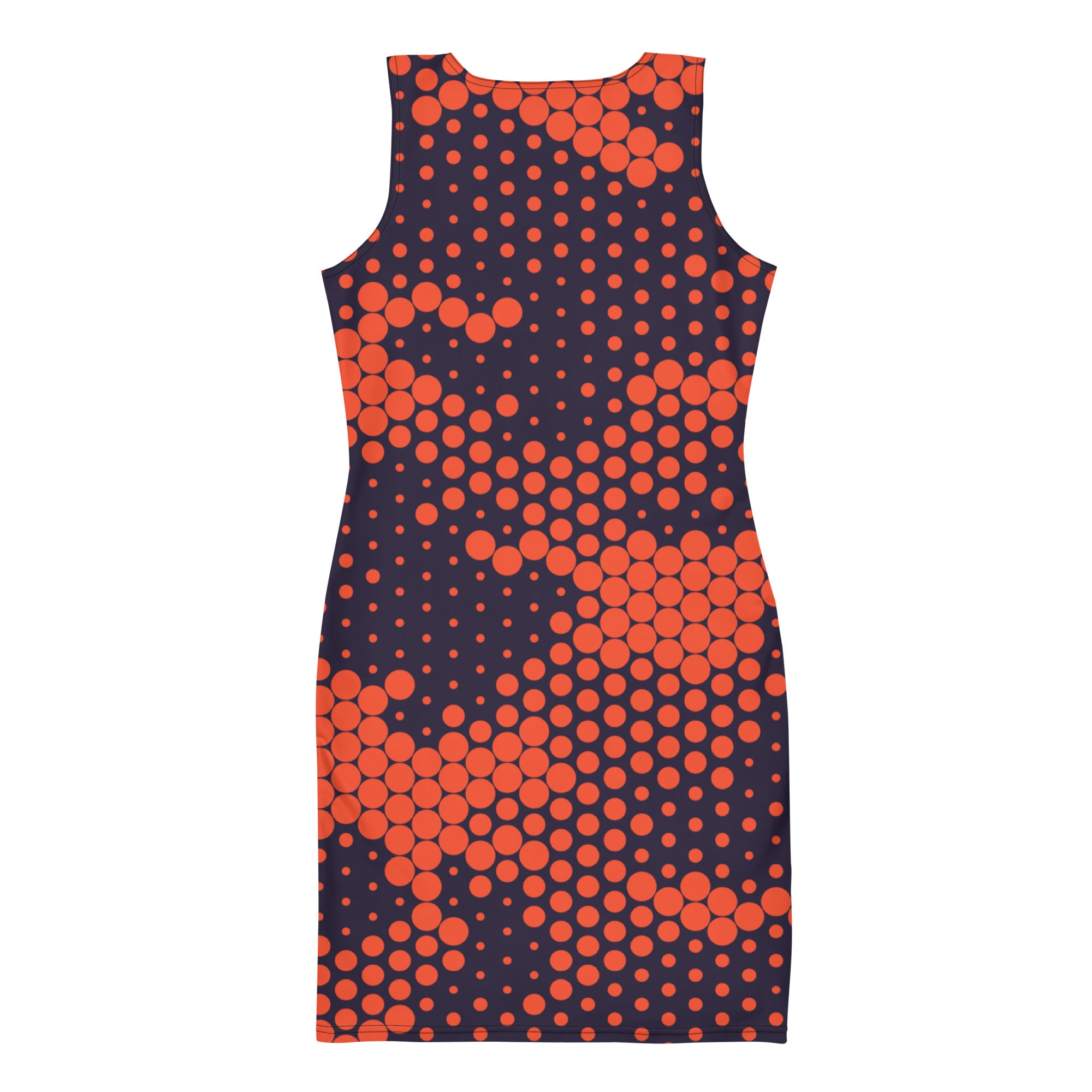 Camo Dress | Orange & Blue Digital | Tight Bodycon Fit Camo Colors