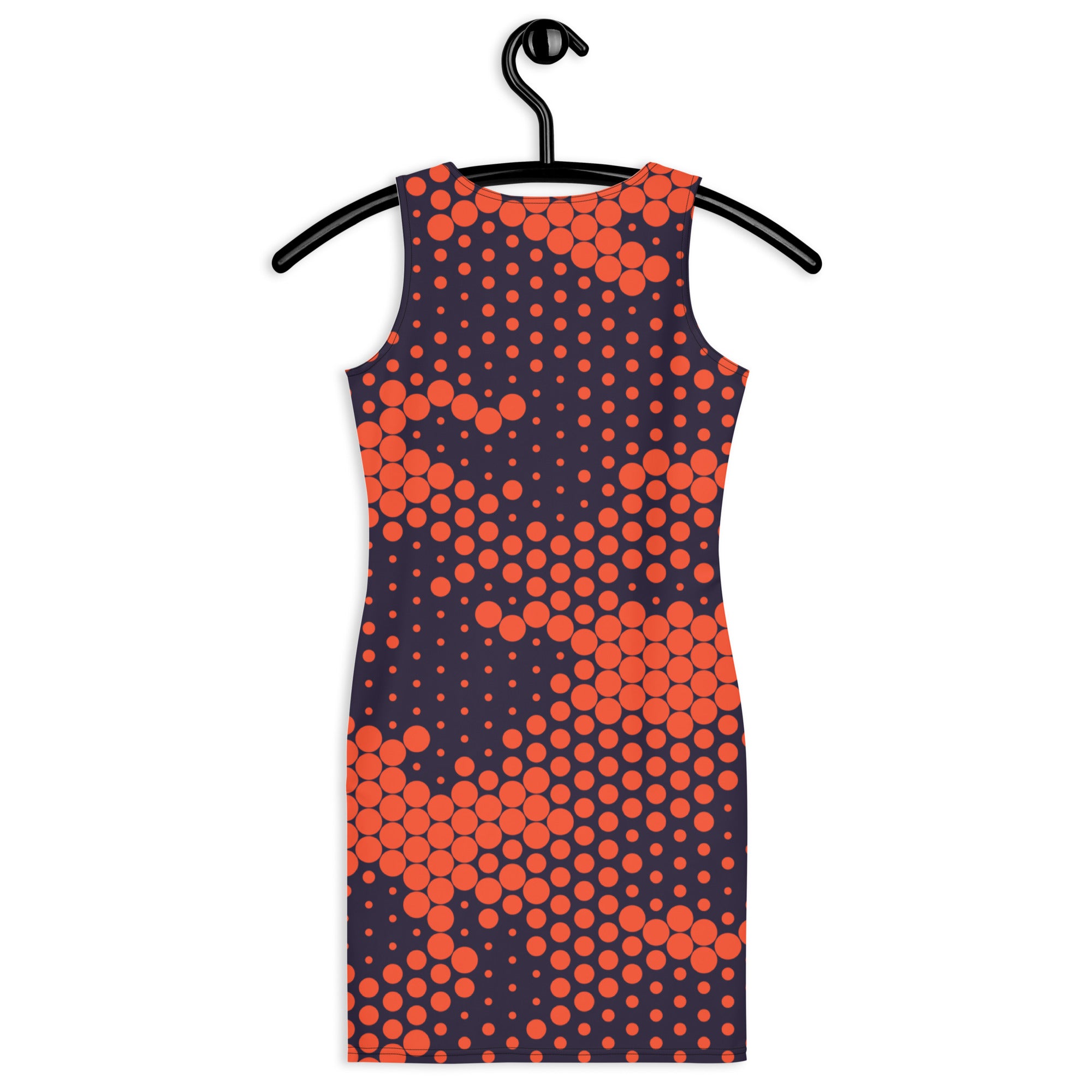 Camo Dress | Orange & Blue Digital | Tight Bodycon Fit Camo Colors