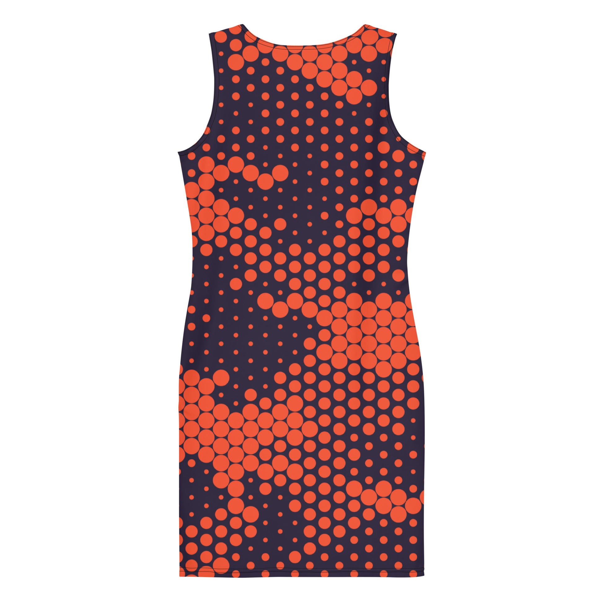 Camo Dress | Orange & Blue Digital | Tight Bodycon Fit Camo Colors