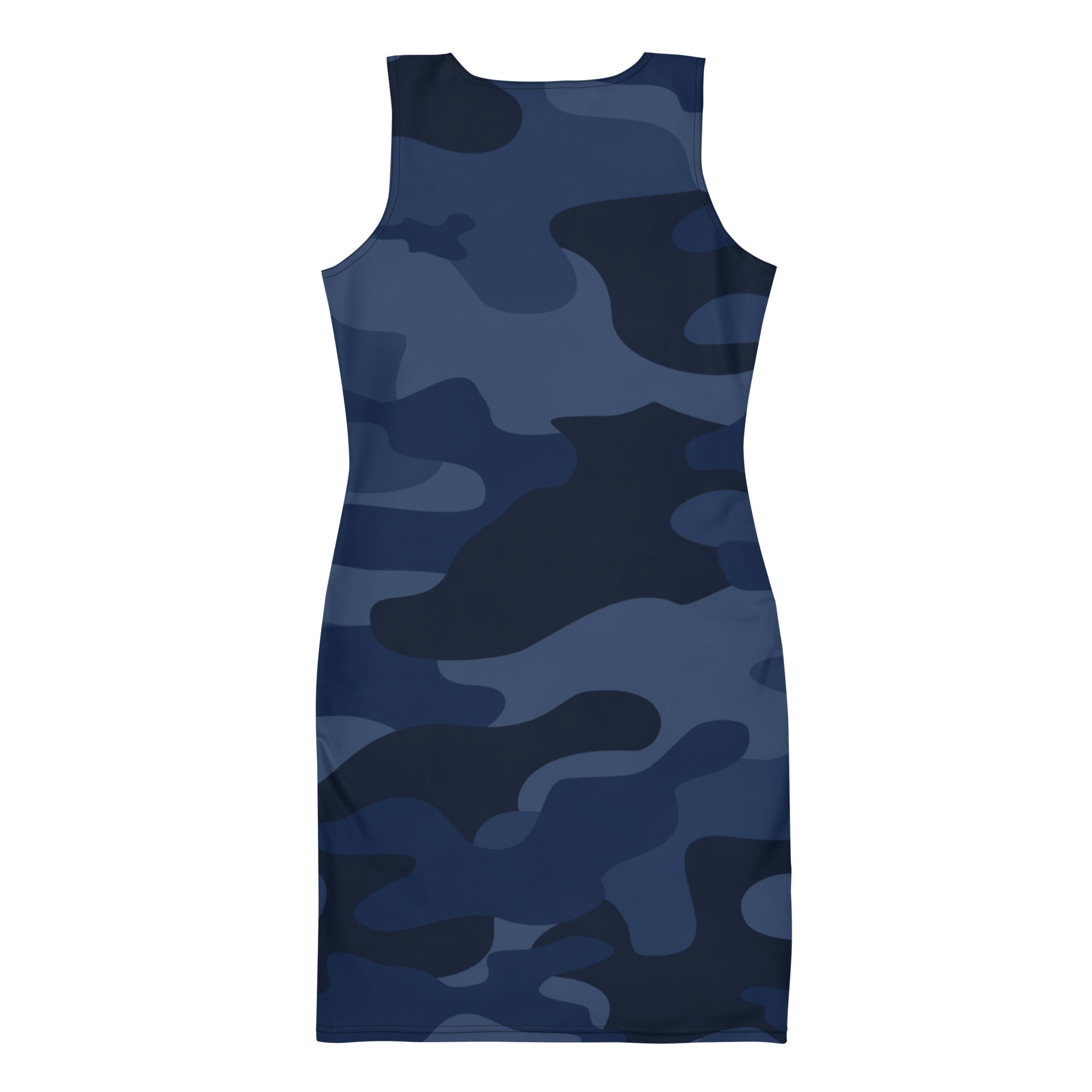 Camo Dress | Deep Blue | Tight Bodycon Fit Camo Colors