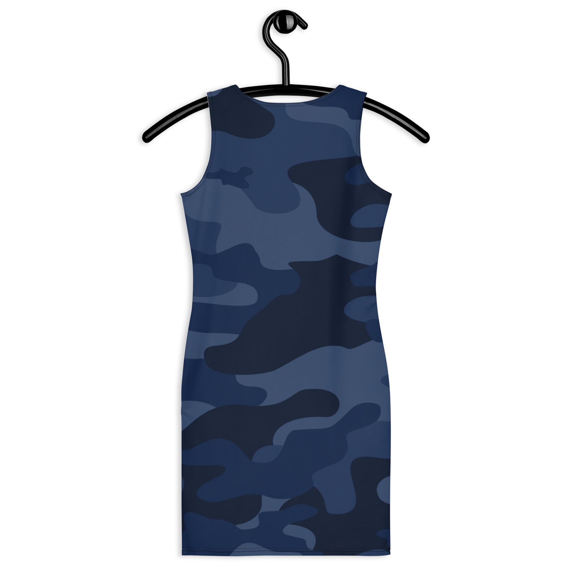 Camo Dress | Deep Blue | Tight Bodycon Fit Camo Colors