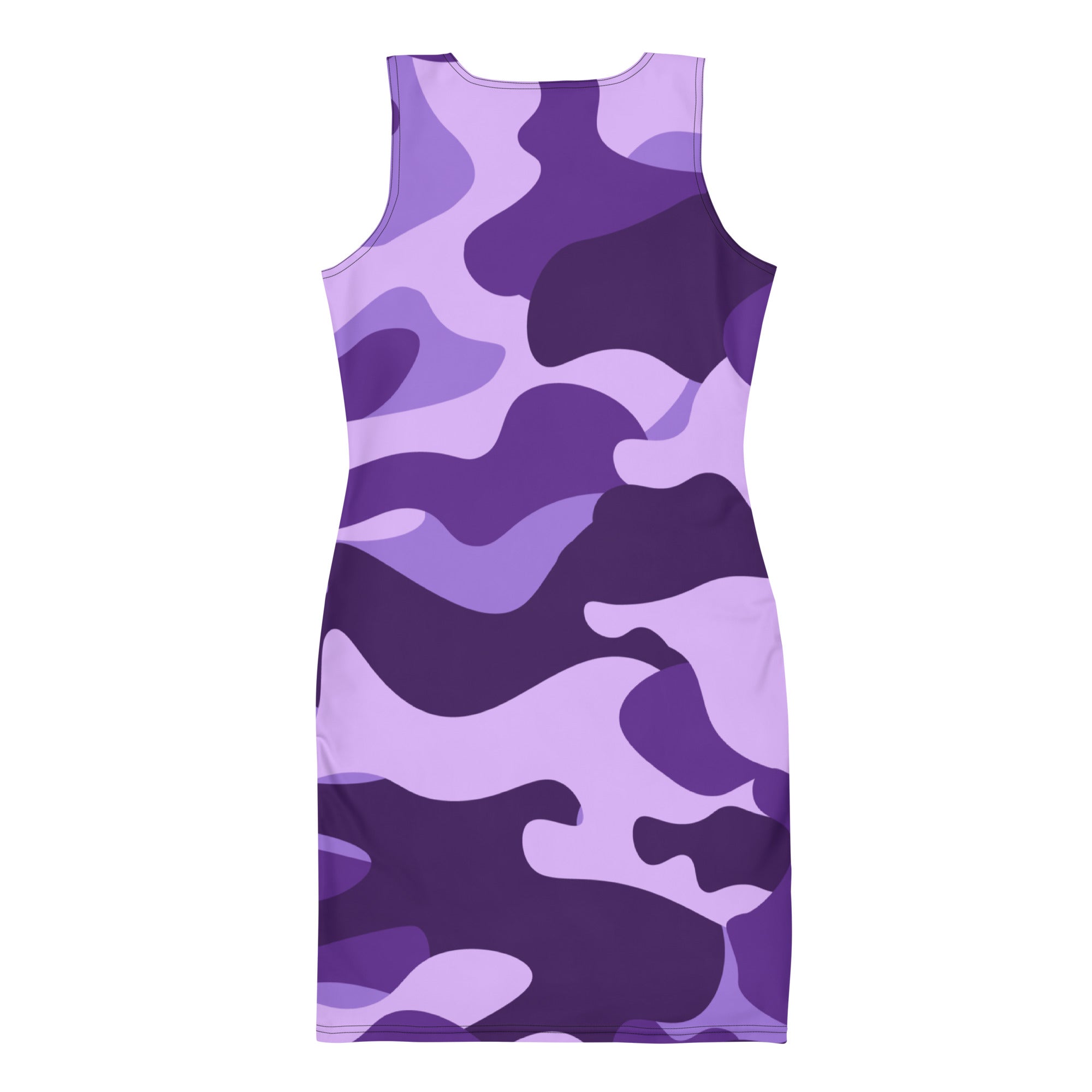 Camo Dress | Purple, Blue, and Mauve | Tight Bodycon Fit Camo Colors