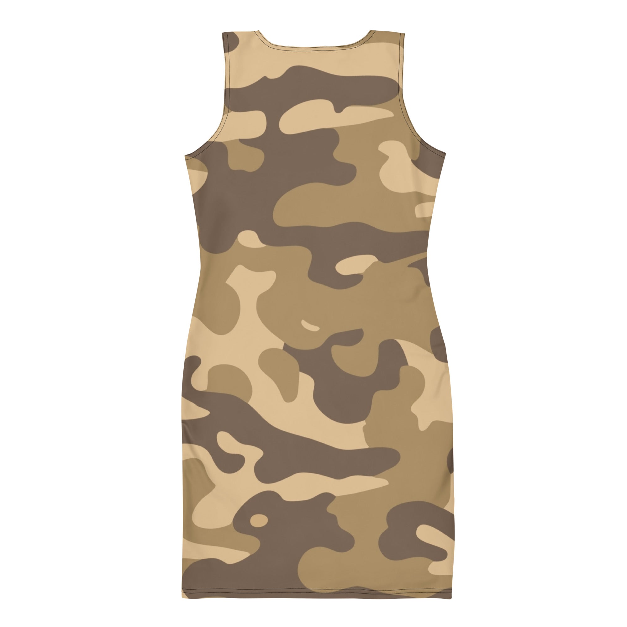 Camo Dress | Khaki | Tight Bodycon Fit Camo Colors