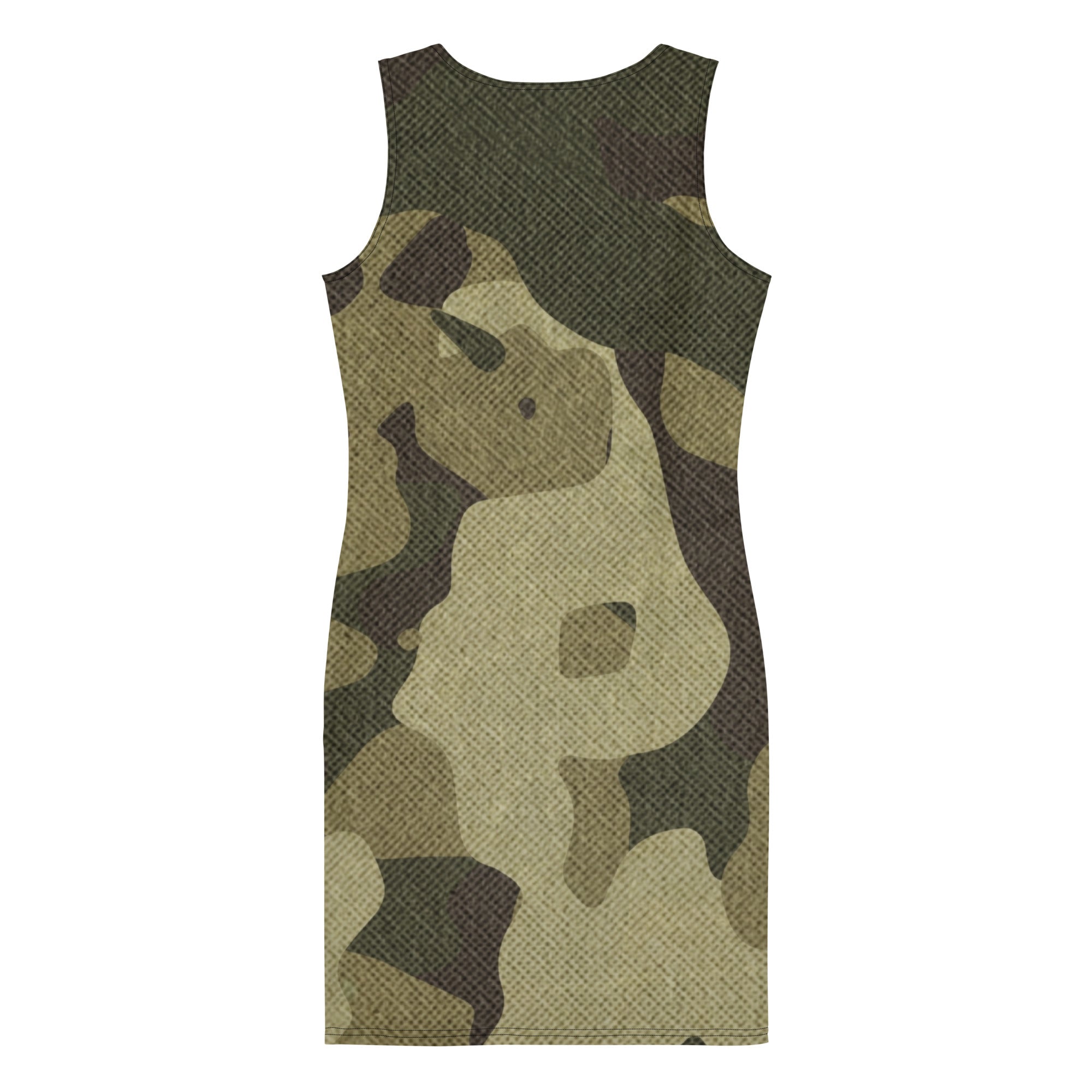Camo Dress | Green Fabric | Tight Bodycon Fit Camo Colors